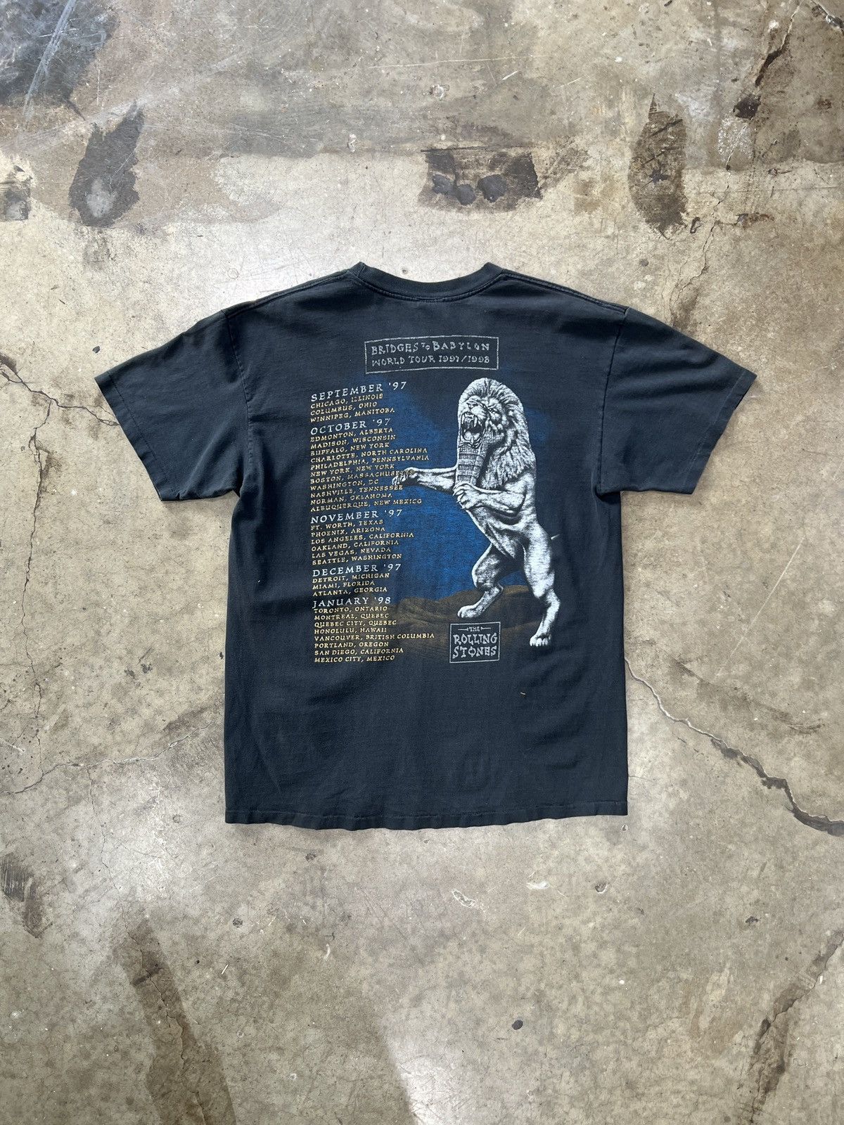 Band Tees Vintage 1997 90s The Rolling Stones Bridgerds Babylion XL Size US XL / EU 56 / 4 - 3 Thumbnail