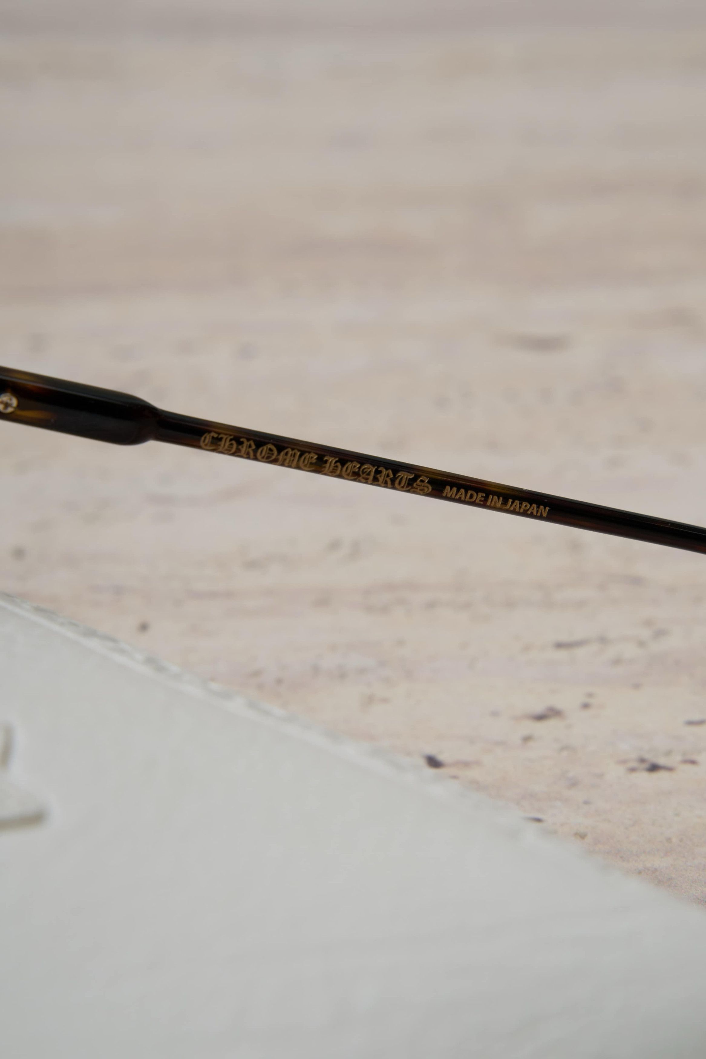 Chrome Hearts CHROME HEARTS TATTERS Dark Tortoise/Antique Gold Size ONE SIZE - 8 Thumbnail