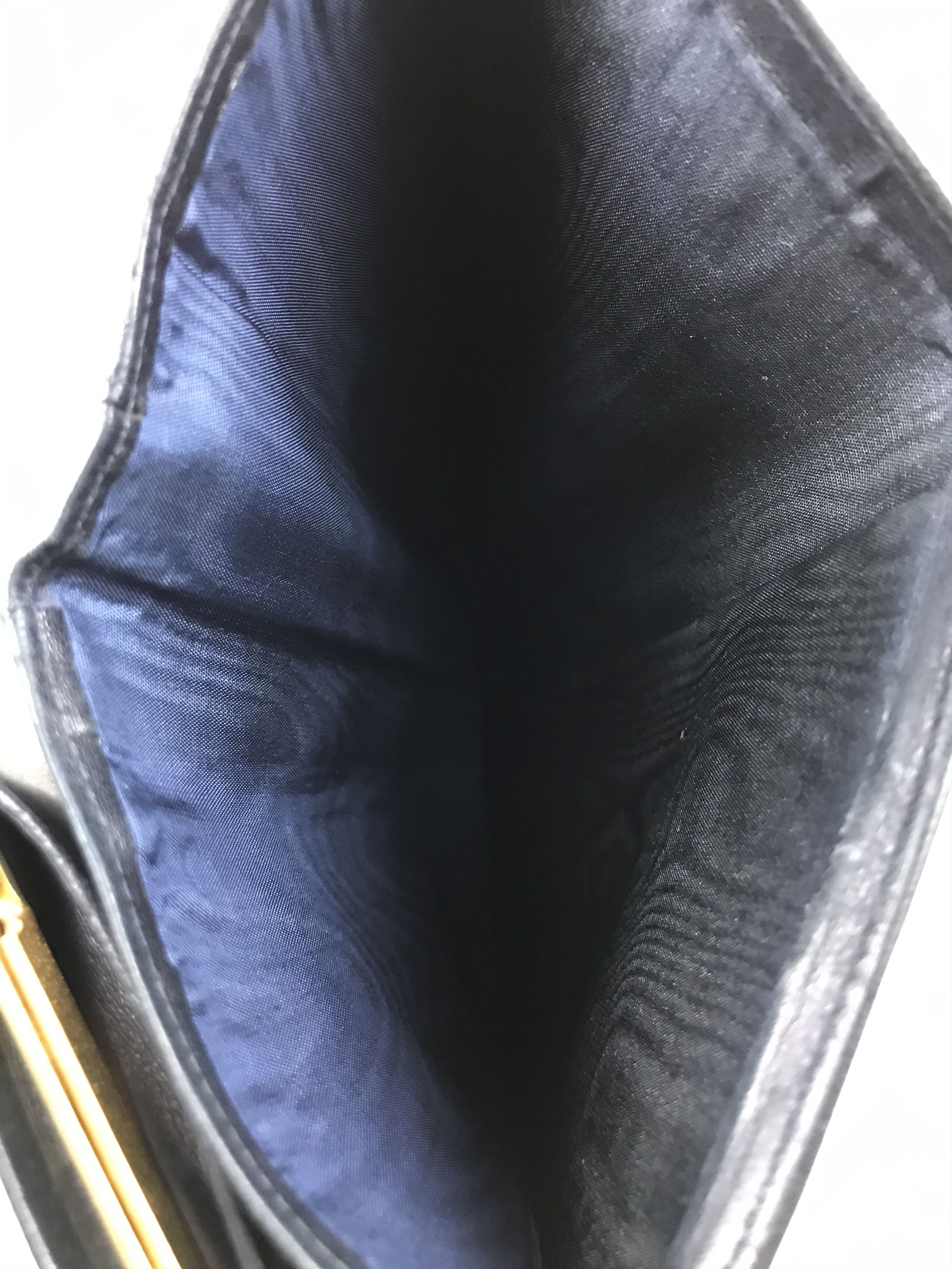 Chanel × Vintage Chanel Classic Black Lambskin Big CC Logo Bifold Long Wallet Size ONE SIZE - 17 Thumbnail