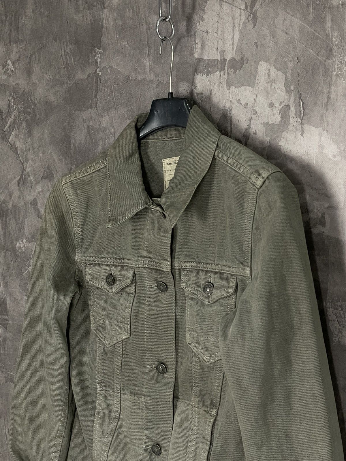 Allsaints × Japanese Brand Allsaints Archival Luxury Y2K Avant Garde Fade Denim Jacket Size M / US 6-8 / IT 42-44 - 8 Thumbnail