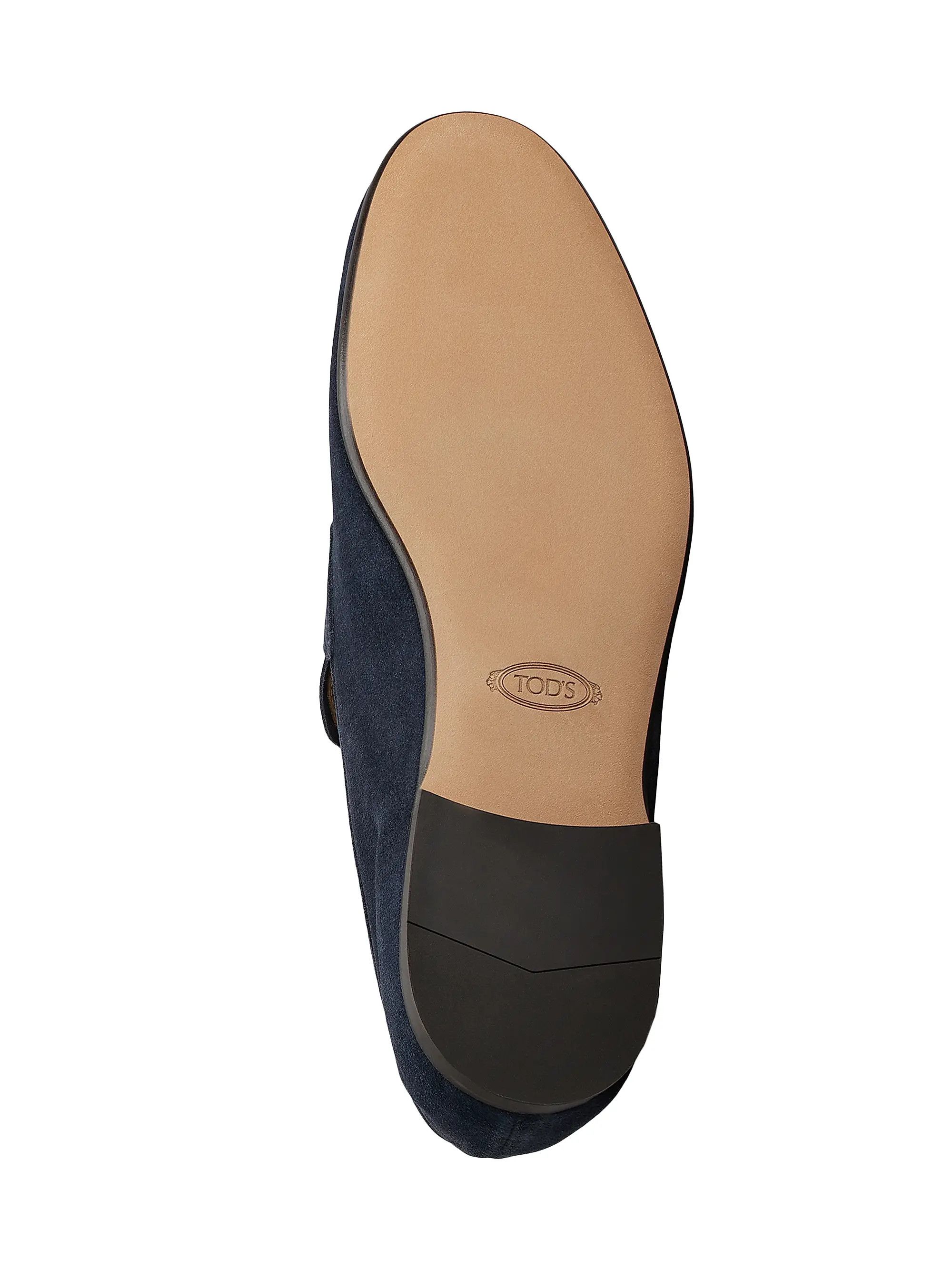 Tod's os11x0526 Moc-Style Suede Loafers in Blue Size US 9 / EU 42 - 4 Thumbnail