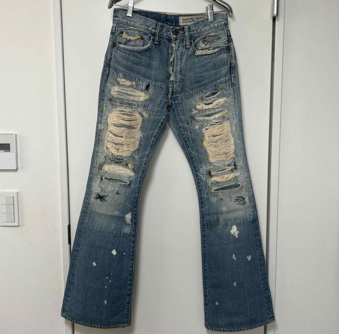 Kapital Kapital Boro Sashiko Patchwork Denim Pants Size US 28 / EU 44 - 1 Thumbnail