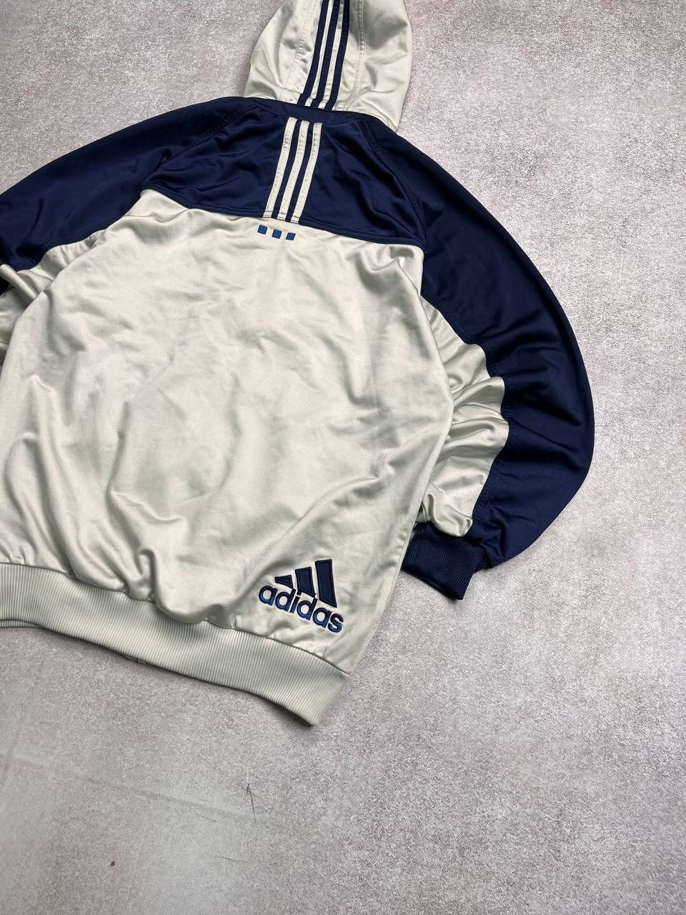 Adidas × Vintage Vintage Adidas Boxy Archival Zip Hoodie Y2K L Size US L / EU 52-54 / 3 - 5 Thumbnail