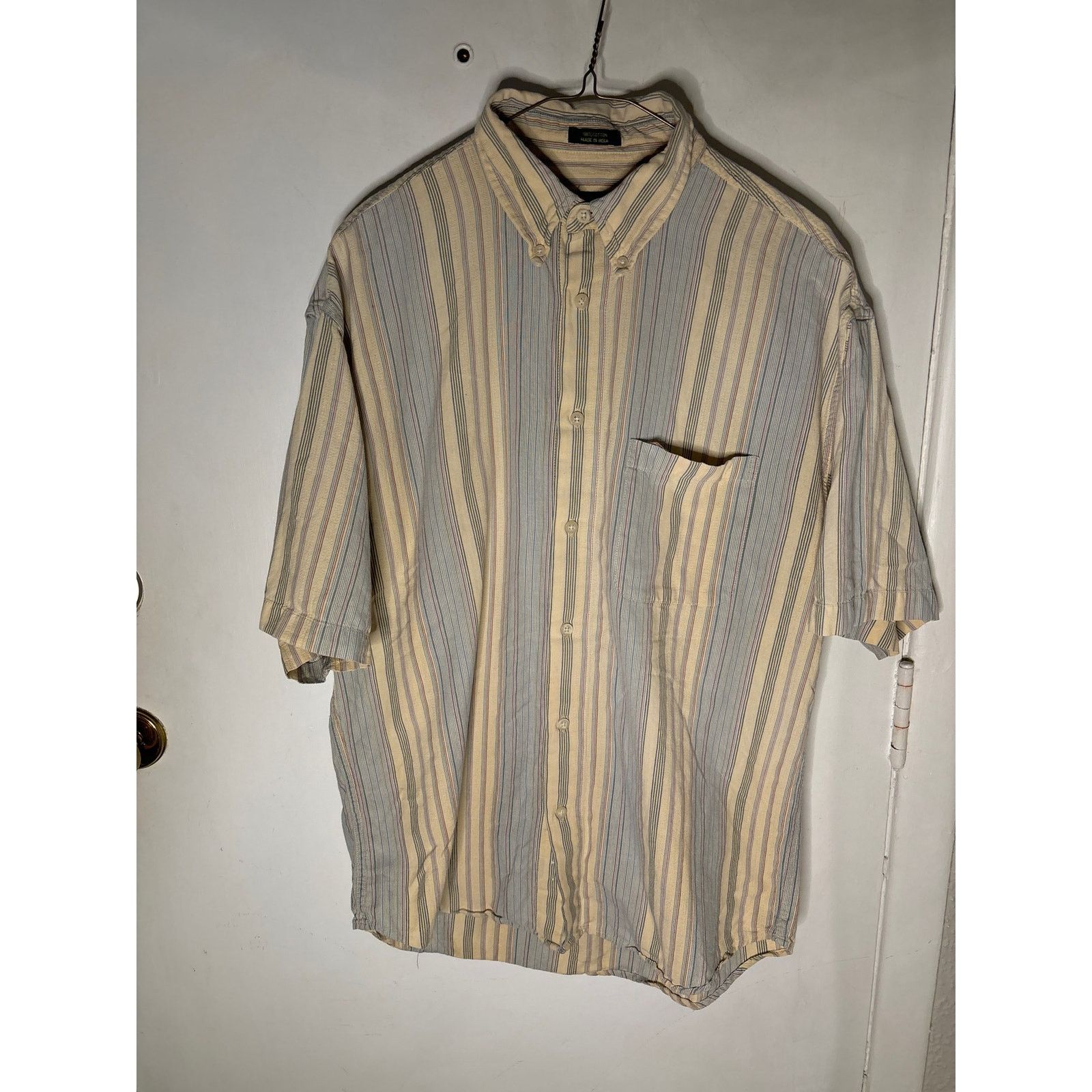 Club Room Club Room Short Sleeve Striped Shirt M Casual Academia Size US M / EU 48-50 / 2 - 1 Thumbnail