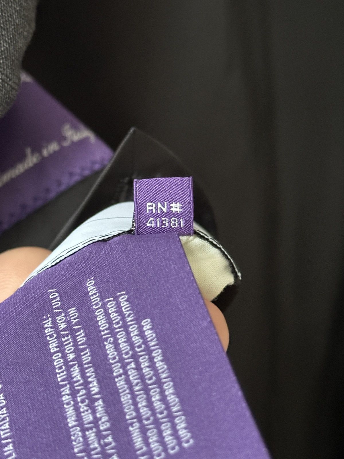 Ralph Lauren Purple Label Ralph Lauren Purple Label Grey Blazer 100% Wool Size US L / EU 52-54 / 3 - 8 Thumbnail