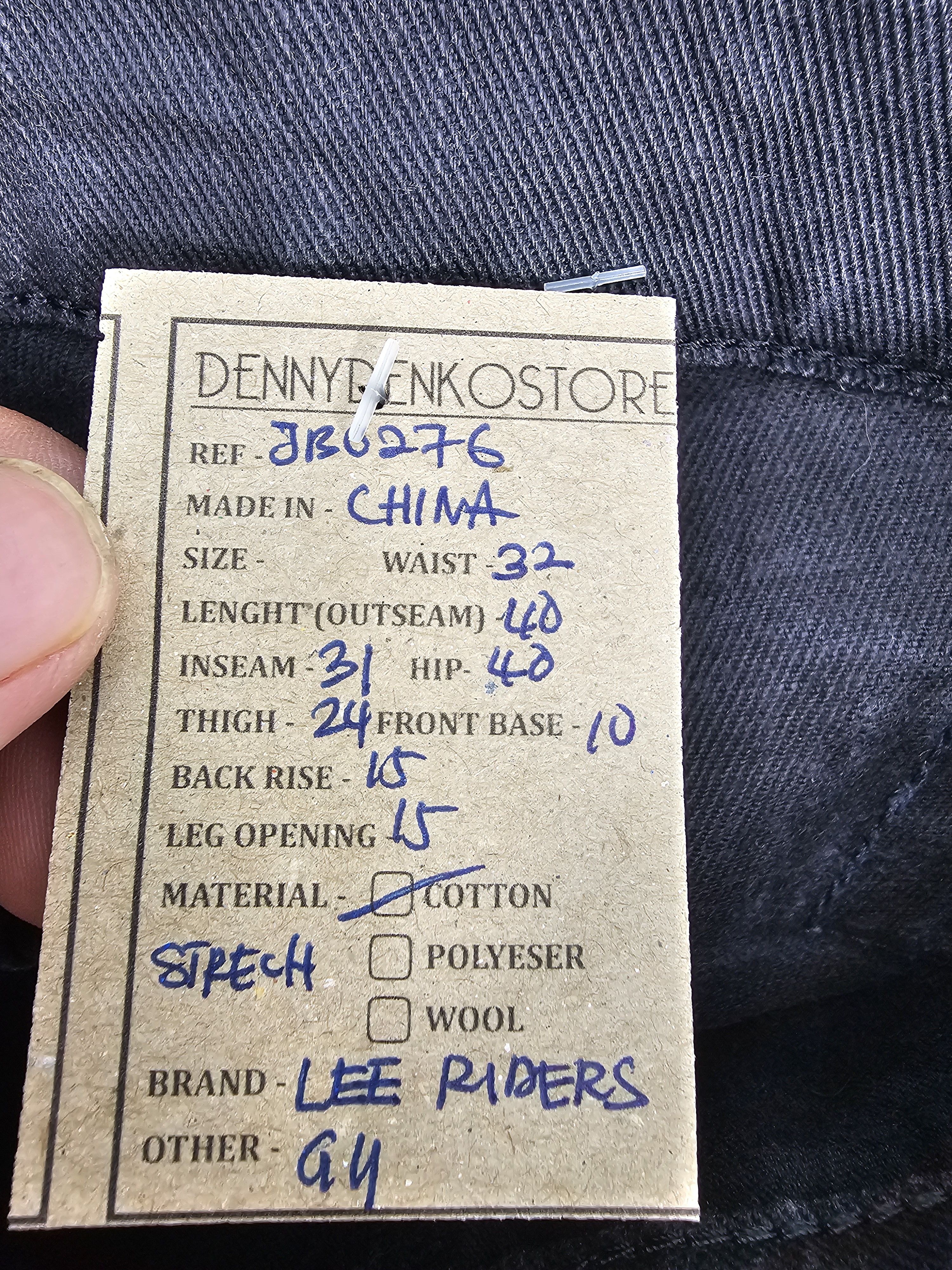 Lee LEE RIDERS Multi Zipper Punk Design Buckle Jeans JB0276 Size US 32 / EU 48 - 14 Thumbnail