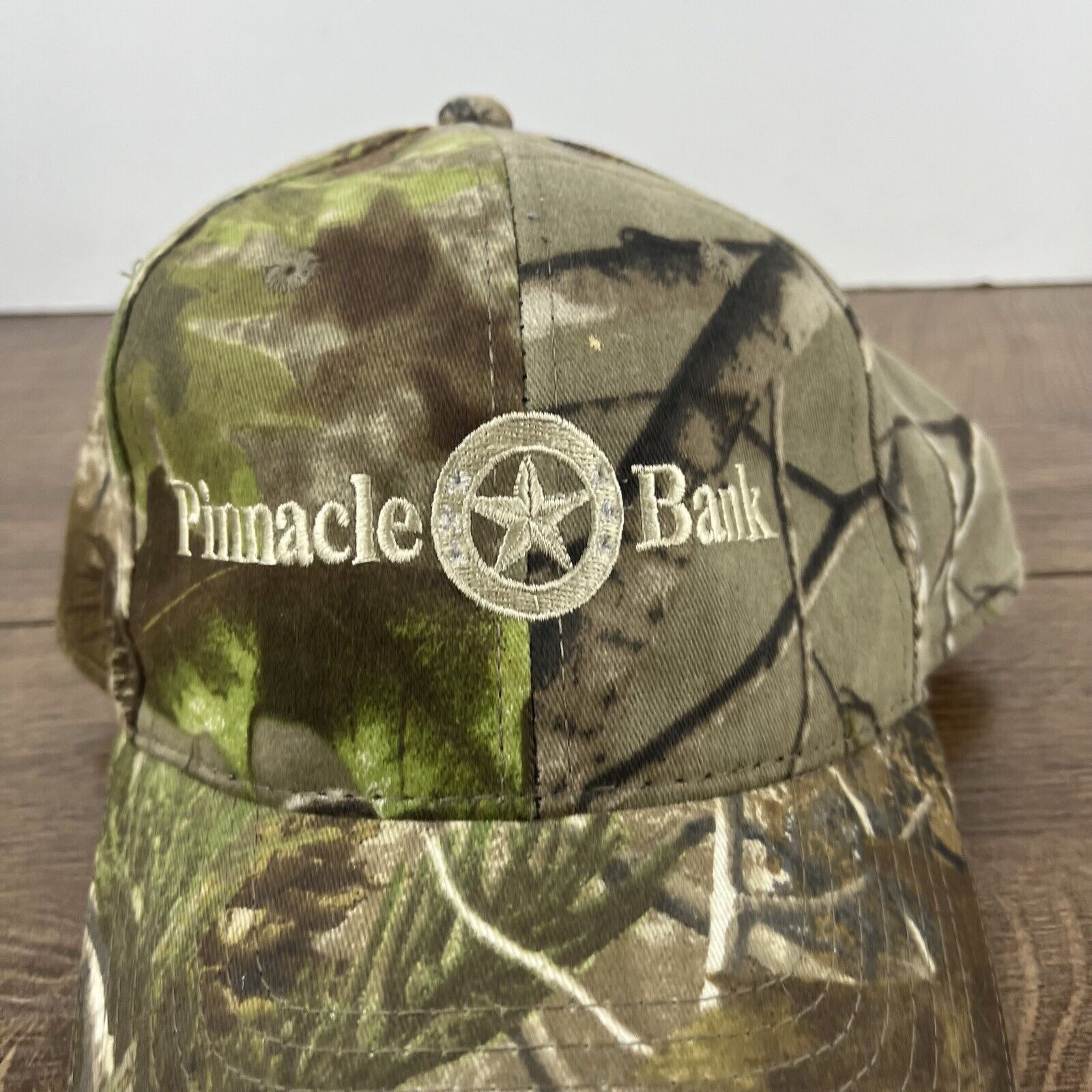 Other Pinnacle Bank Hat Adjustable Hat Camo Adjustable Hat Green A Size ONE SIZE - 6 Thumbnail