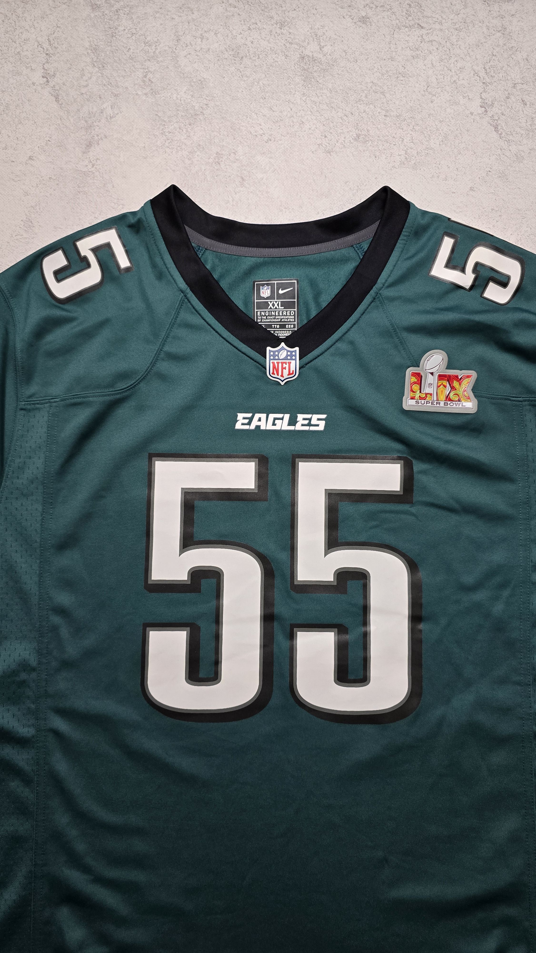 Nike Brandon Graham #55 Eagles Nike Super Bowl LIX Champs Jersey Size US XXL / EU 58 / 5 - 12 Thumbnail