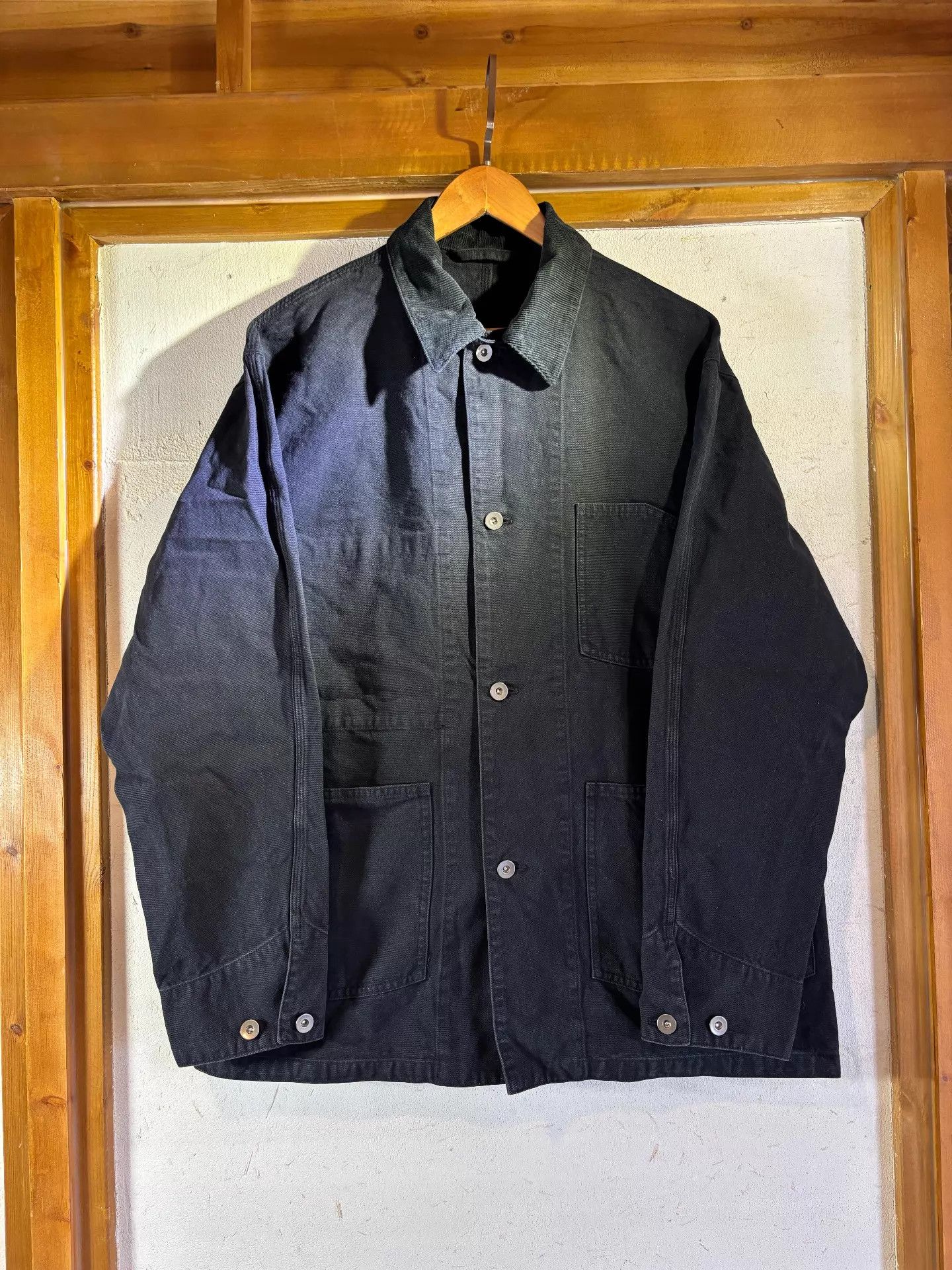 United Arrows United Arrows Corduroy Collar Washed Work Jacket XL (Fits L) Size US XL / EU 56 / 4 - 1 Thumbnail