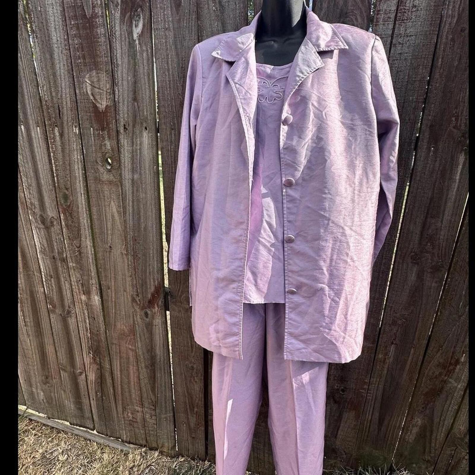 Other Lavender 3-piece set - top, pants, and jacket #retrofashion Size S / US 4 / IT 40 - 2 Thumbnail