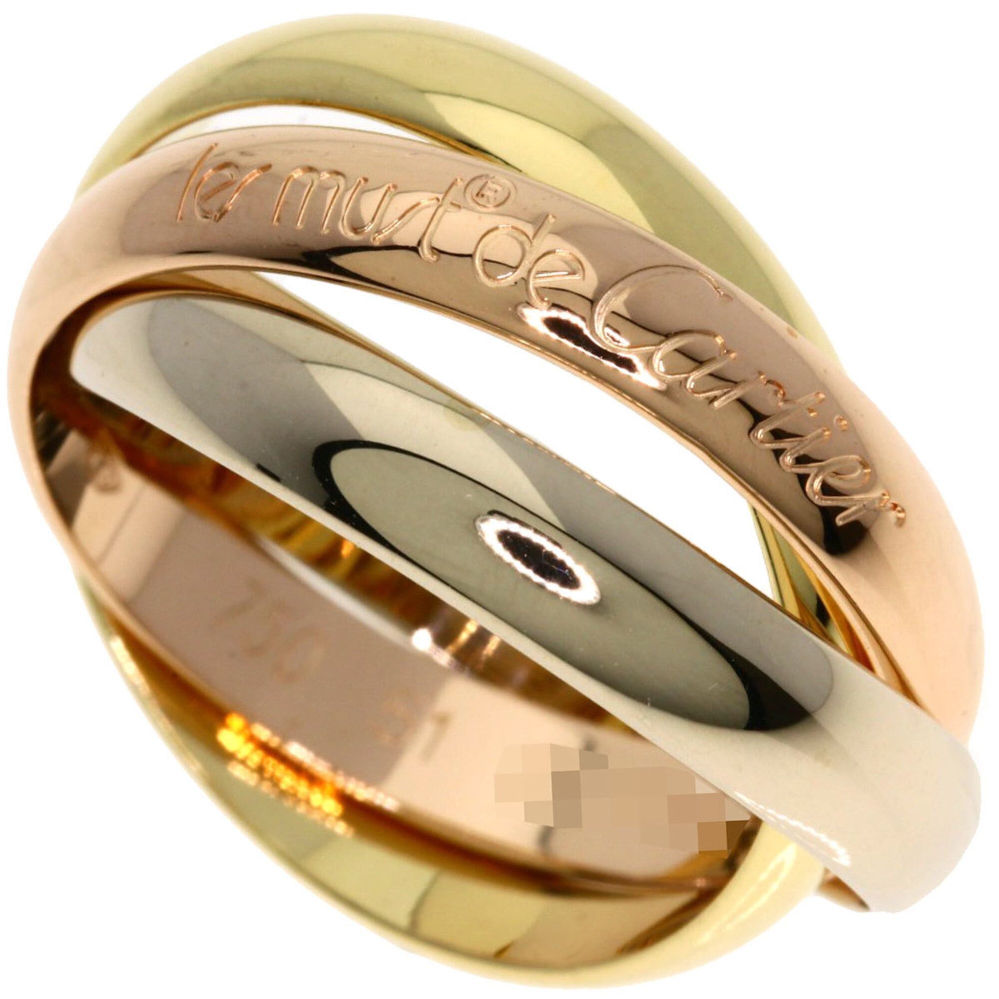 Cartier Cartier Trinity #51 Ring - 18K Yellow Gold/18K Pink White Gold Women's CARTIER Size ONE SIZE - 1 Thumbnail