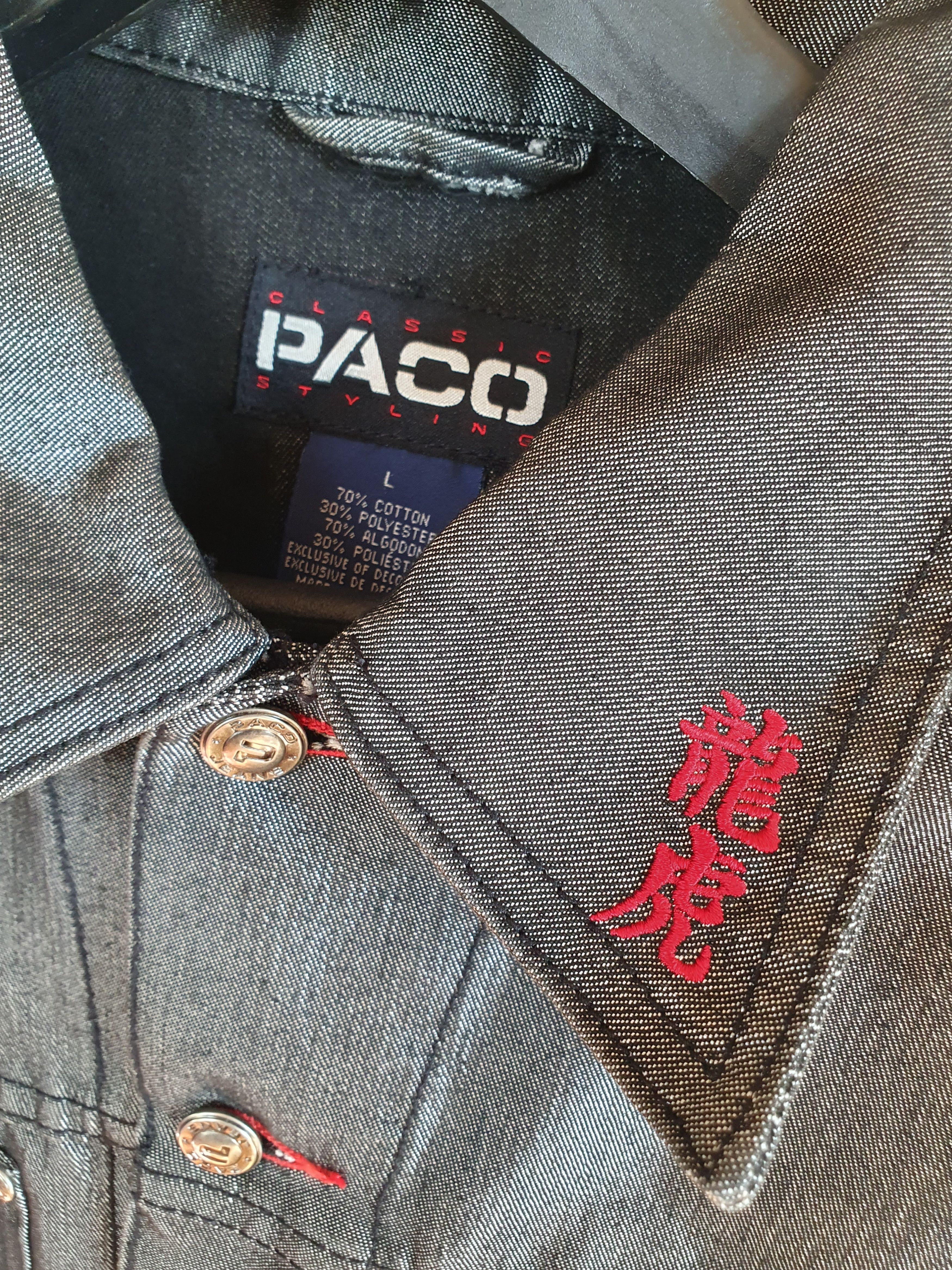 Vintage Pako Embroidered Silver Denim Jacket Vintage Y2K sz L Size US L / EU 52-54 / 3 - 11 Thumbnail
