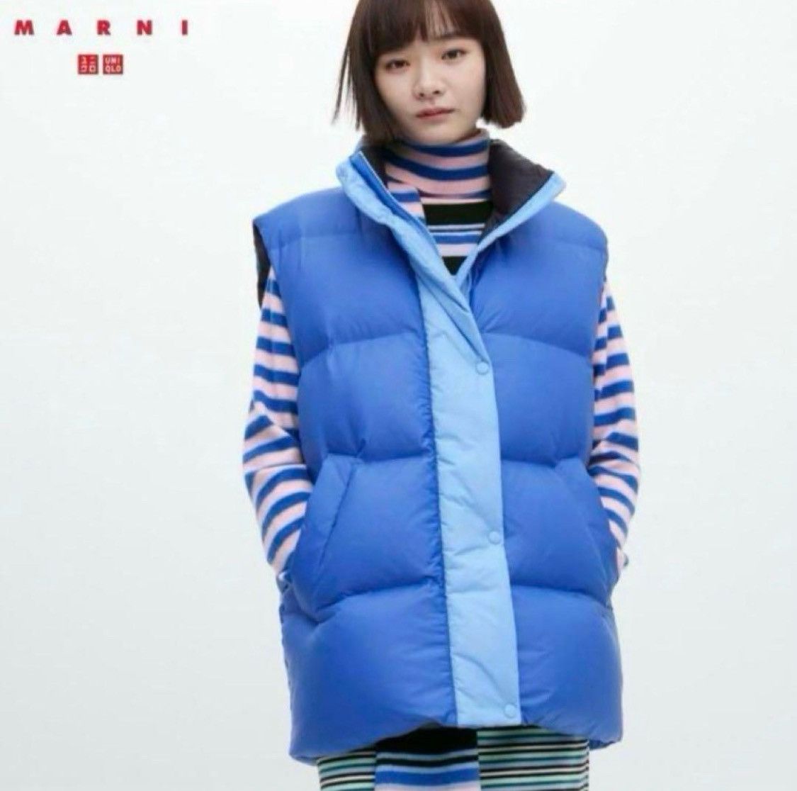 Japanese Brand × Marni × Uniqlo UNIQLO × MARNI/'22/oversized puffer down best/L Size US L / EU 52-54 / 3 - 1 Thumbnail