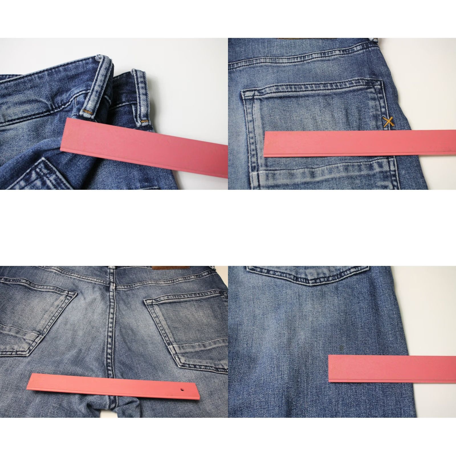 Scotch & Soda SCOTCH & SODA Ralston Jeans Men's W31/L32 Slim Stretch Buttons Fade Effect Slim Fit Blue Jeans Mens W31/L32 Size US 31 - 9 Thumbnail