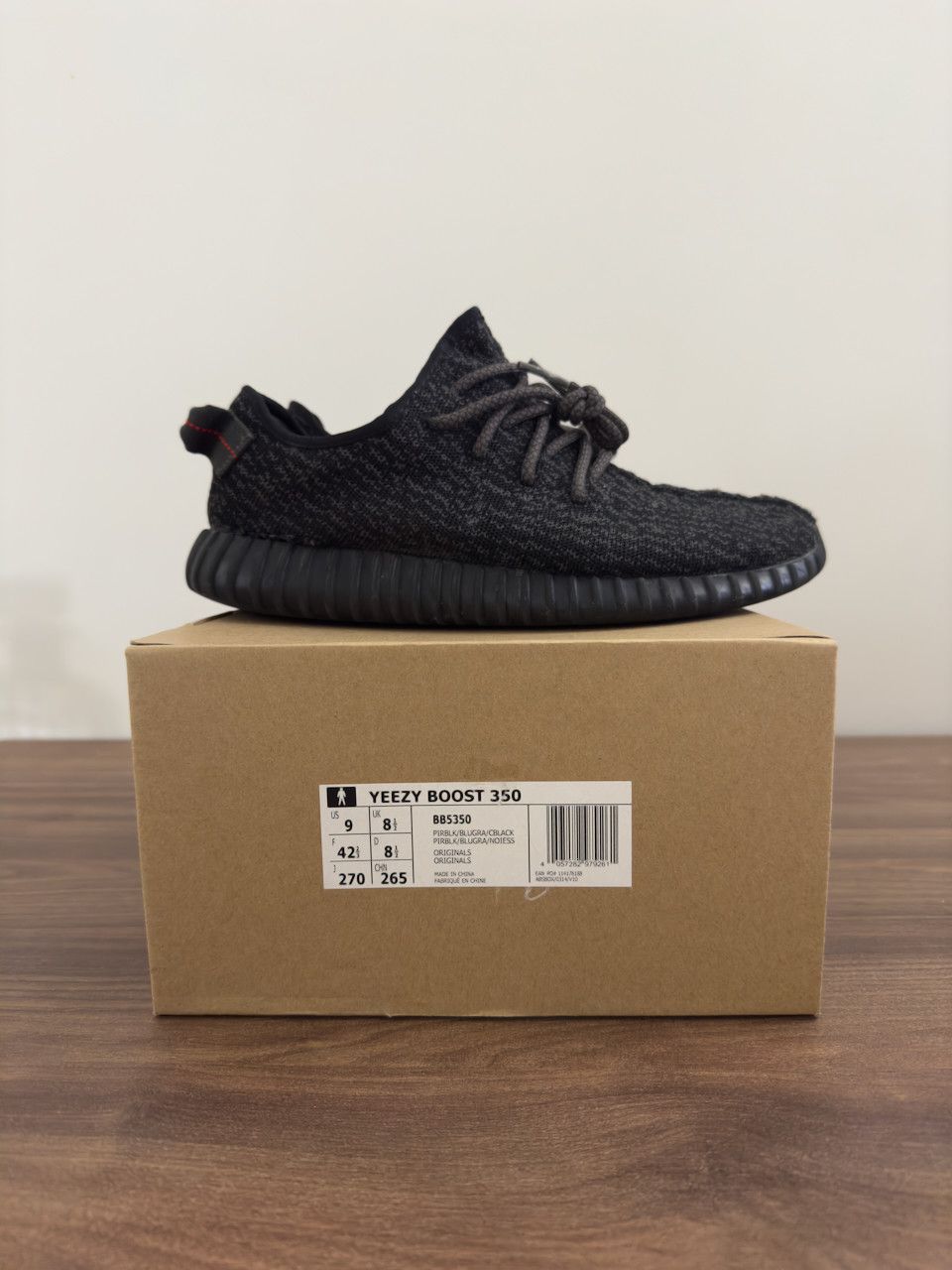 Adidas × Yeezy Yeezy Boost 350 Pirate Black (2016) (42 ⅔ EU/9 US) Size US 9 / EU 42 - 4 Thumbnail