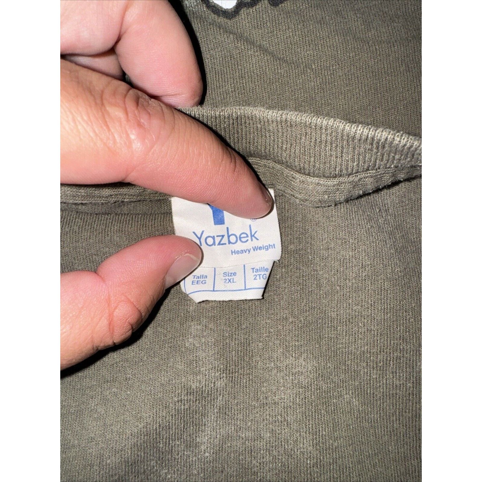 Hanes × Vintage Vintage Mexico Bad To The Bone T-Shirt Olive 2XL 24x27 Size US XXL / EU 58 / 5 - 5 Thumbnail
