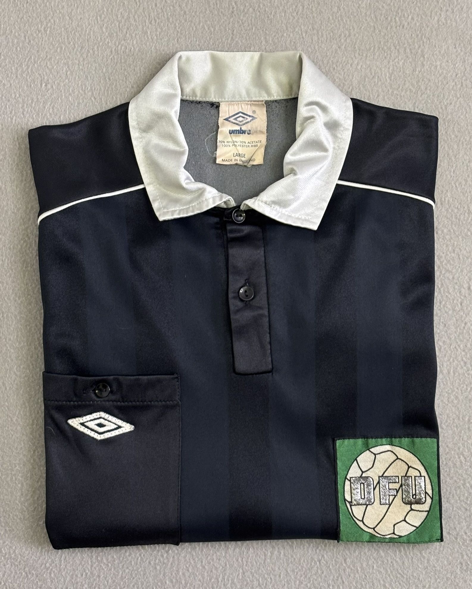 Umbro × Vintage Denmark DFU Umbro 80s Referee Jersey Size L Size US L / EU 52-54 / 3 - 15 Thumbnail