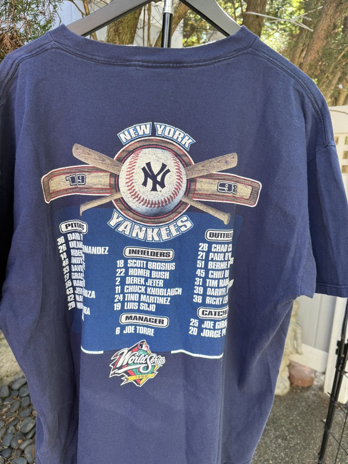 Starter Vtg 90s Starter Tee world series xl yankees Size US XL / EU 56 / 4 - 6 Thumbnail