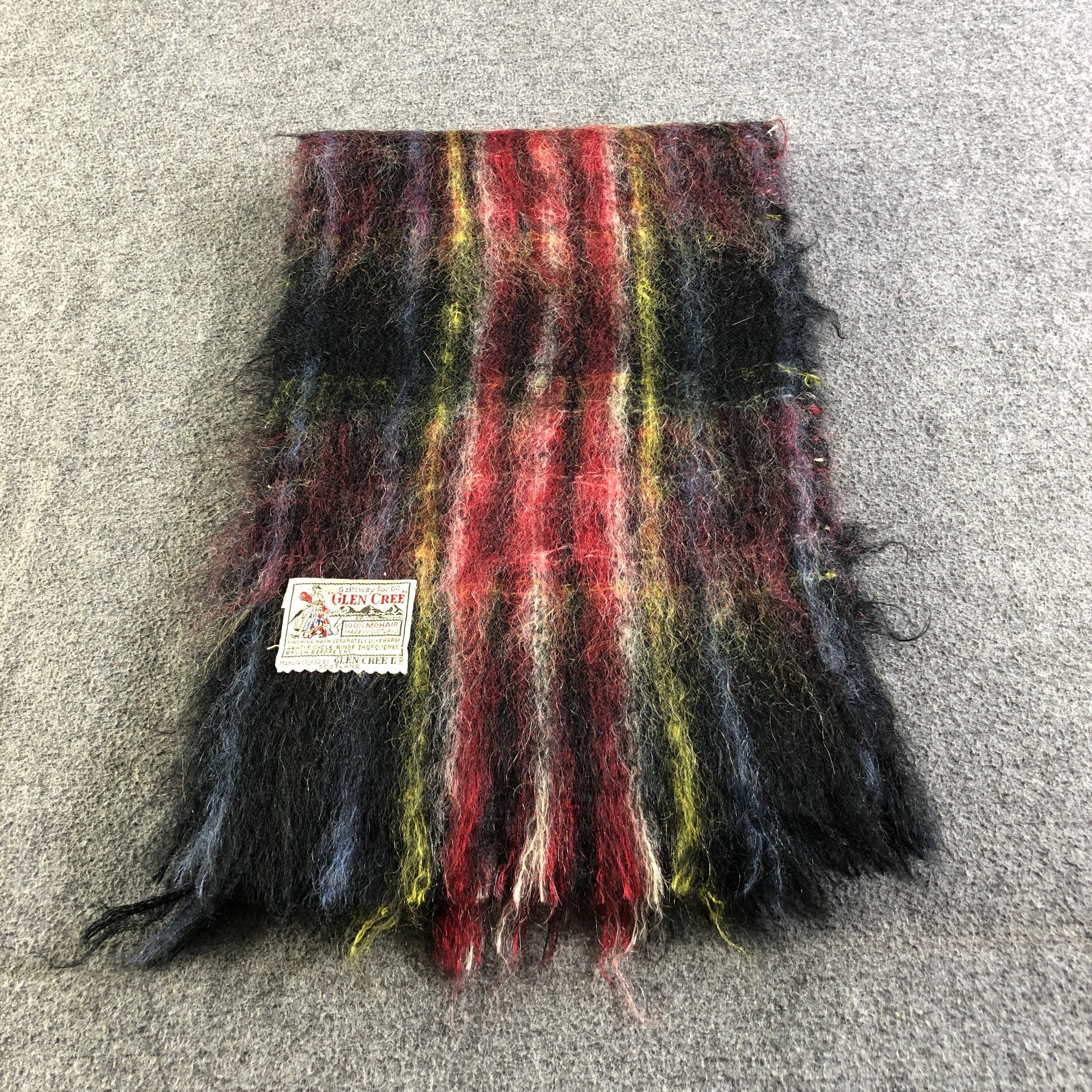 Vintage Glen Cree Tartan Mohair Scarf Muffler Neckwear V2764 Size ONE SIZE - 2 Thumbnail