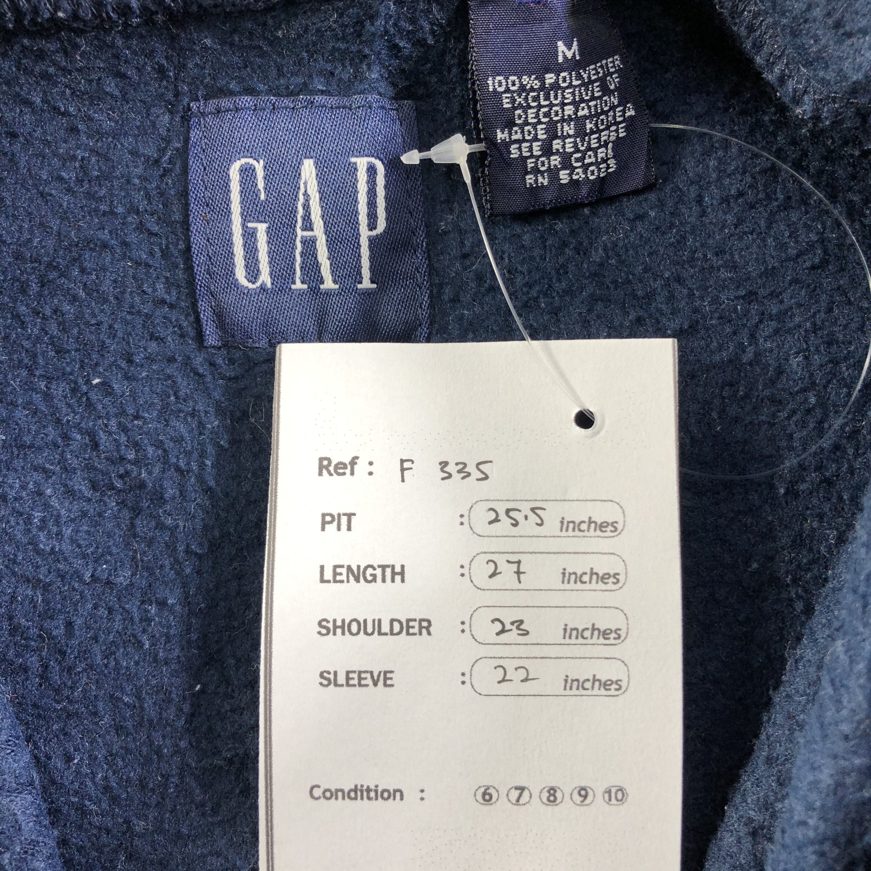 Gap Vintage GAP Fleece Hoodie F335 Size US M / EU 48-50 / 2 - 8 Thumbnail