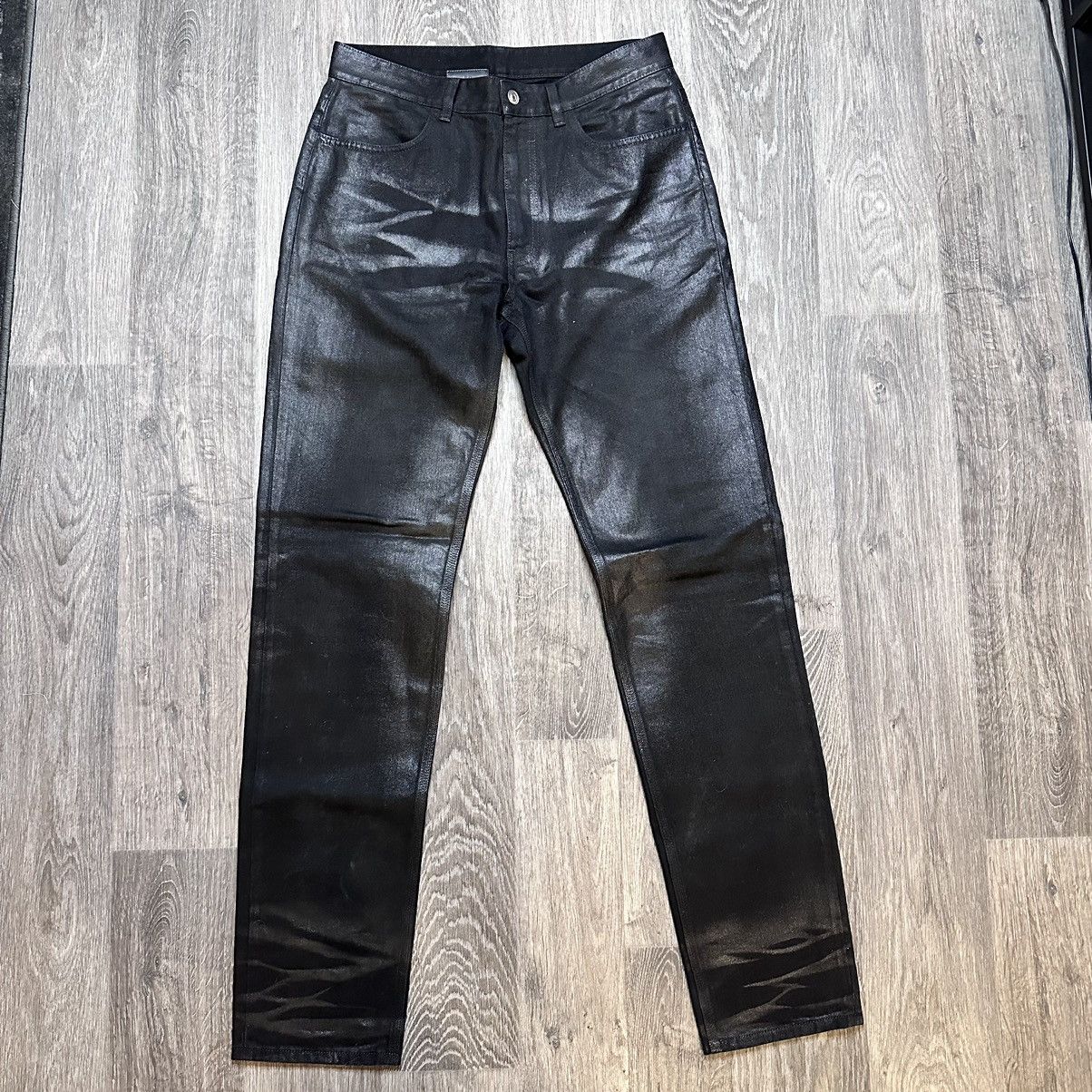 image of Givenchy Waxed Jeans in Black, Men's (Size 31)