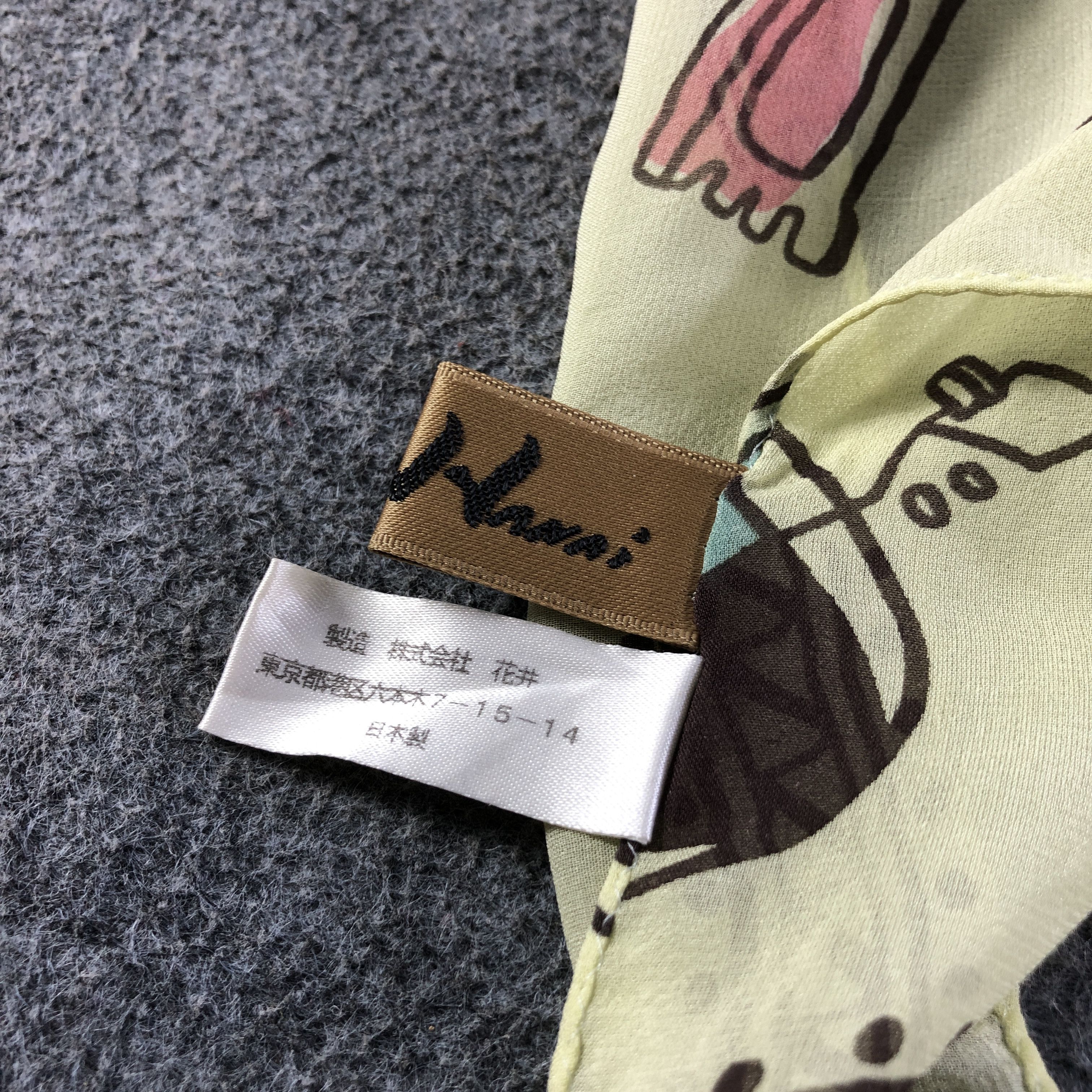 Japanese Brand Yukiko Hanai Luxury Silk Scarf M1003 Size ONE SIZE - 5 Thumbnail