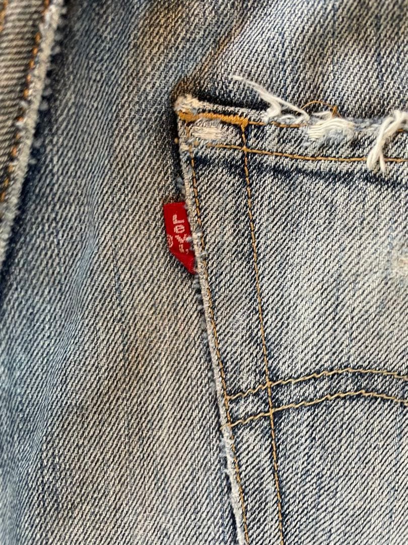 Levi's Vintage Japanese Levi’s Faded Blue Wash Distressed Denim Size US 30 / EU 46 - 4 Thumbnail