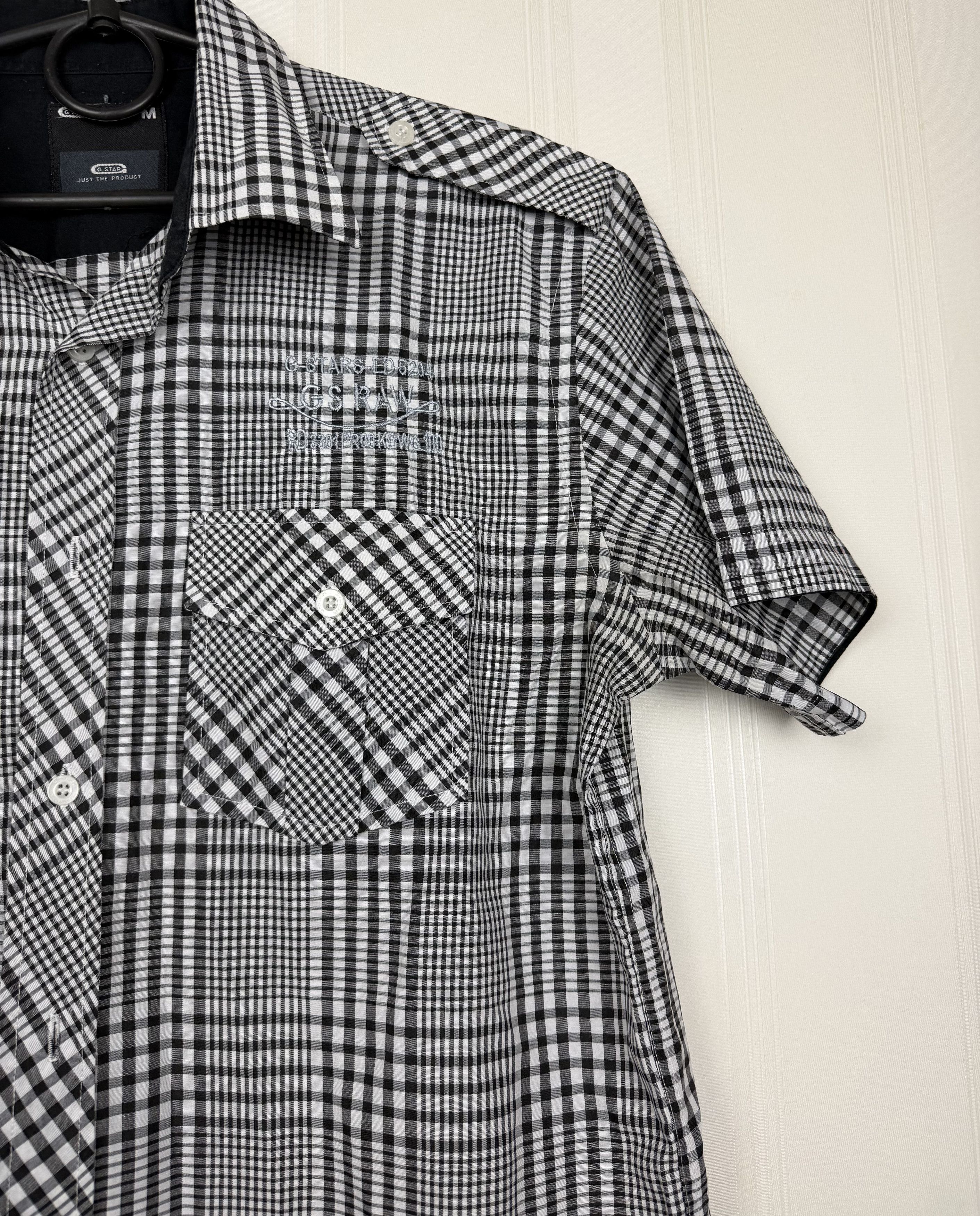 G-Star G-Star Gray Plaid Short Sleeve Shirt Size US M / EU 48-50 / 2 - 6 Thumbnail