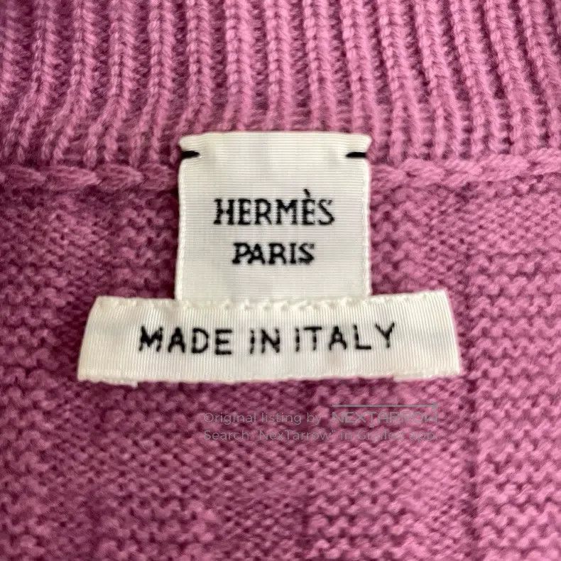 Hermes Hermes Purple Embossed Turtleneck Sweater Size S / US 4 / IT 40 - 3 Thumbnail