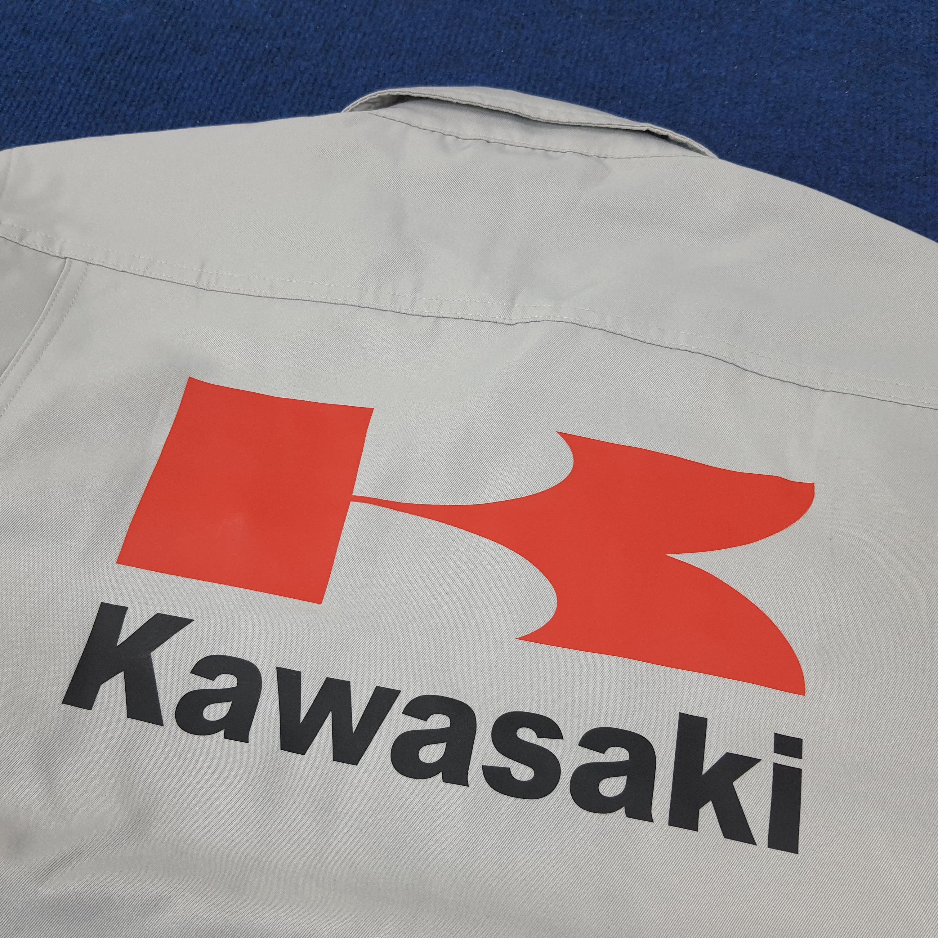 Japanese Brand × Vintage Vintage KAWASAKI Motorsports Racing Jacket C231N28 Size US M / EU 48-50 / 2 - 2 Thumbnail