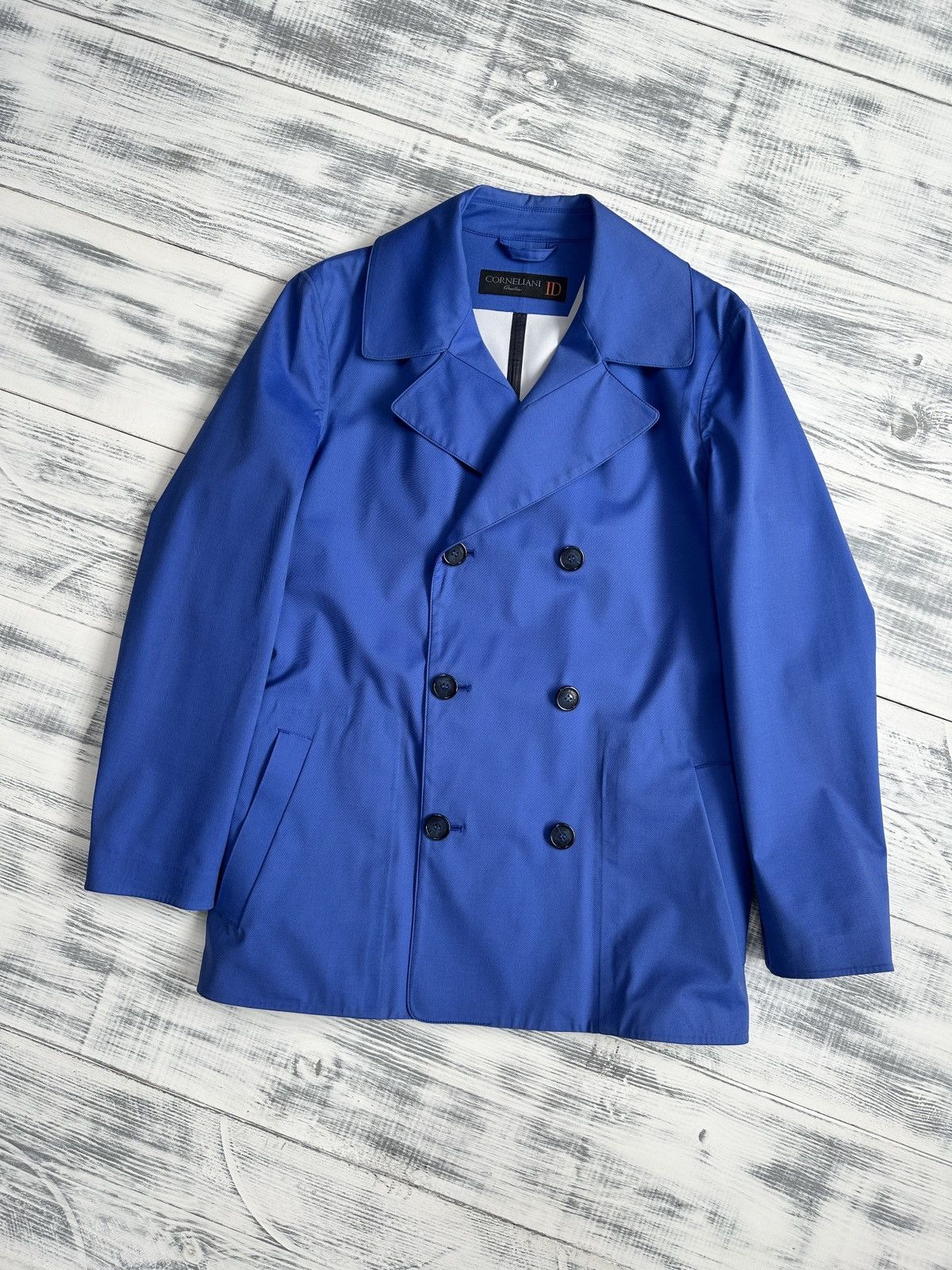 Corneliani CORNELIANI ID Blue Trench Coat Oneforthree Waterproof Jacket Size US S / EU 44-46 / 1 - 12 Thumbnail