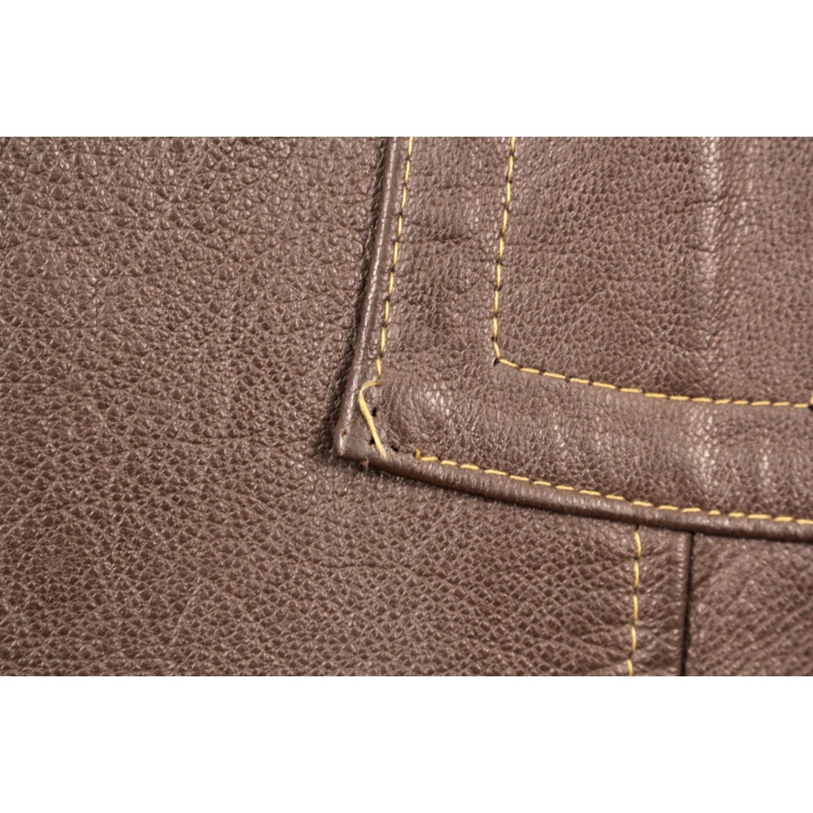 Vintage VINTAGE Mens VTG 70s Brown Leather Jacket Sz L 1970s Disco Coat Size US L / EU 52-54 / 3 - 6 Thumbnail