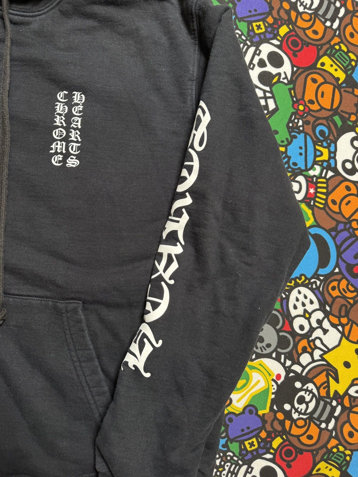 Chrome Hearts Chrome Hearts Black Script Logo Thermal Hoodie Size US S / EU 44-46 / 1 - 5 Thumbnail