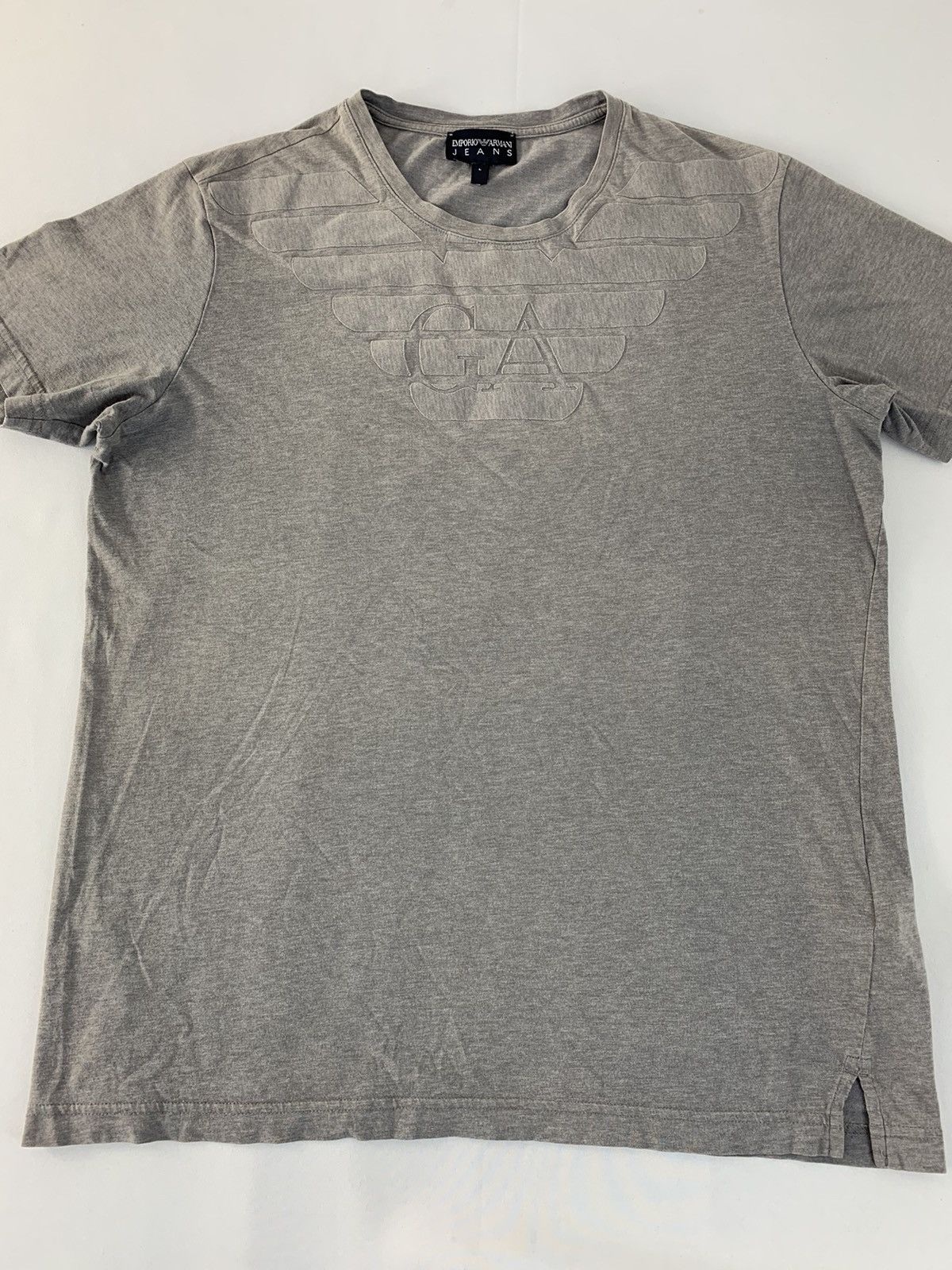 Emporio Armani Emporio Armani Jeans GA Crewneck Big Logo Printed Tee Size US M / EU 48-50 / 2 - 3 Thumbnail
