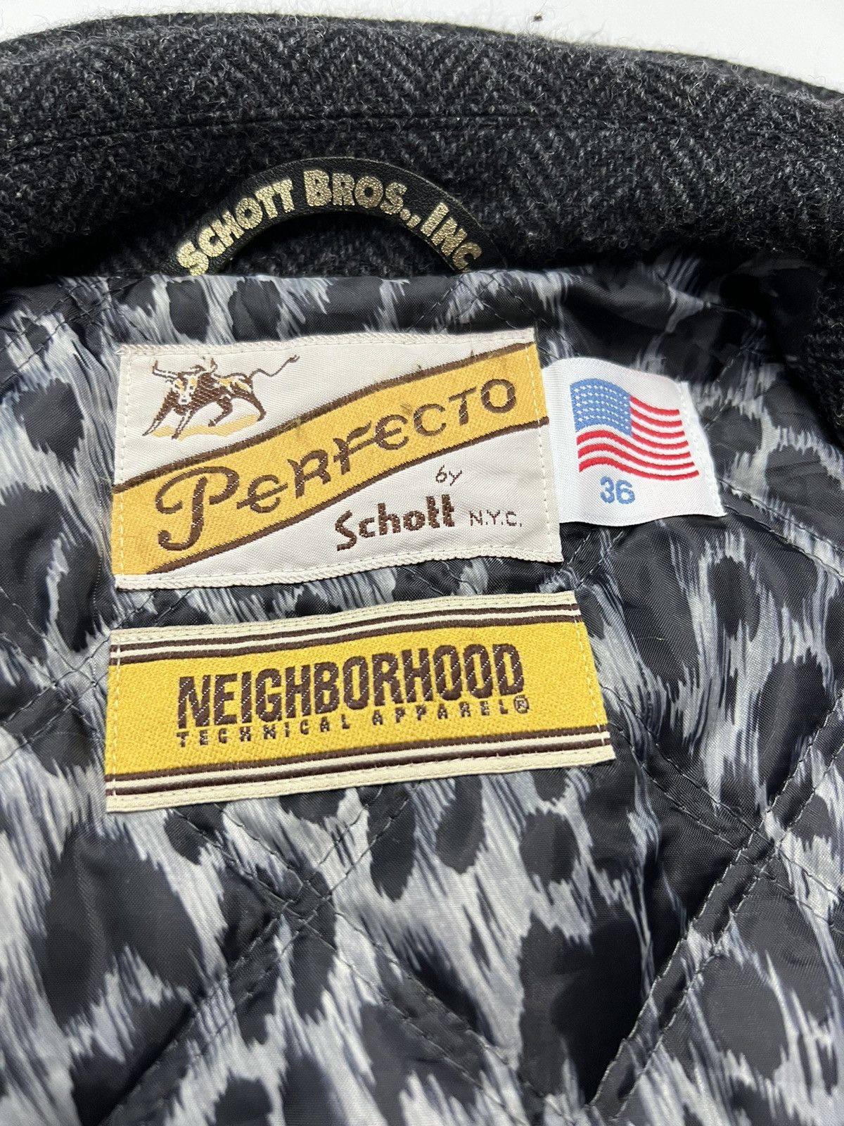 Neighborhood 🔥SCHOTT PERFECTO X NEIGHBORHOOD WOOL JACKET Size US M / EU 48-50 / 2 - 10 Thumbnail