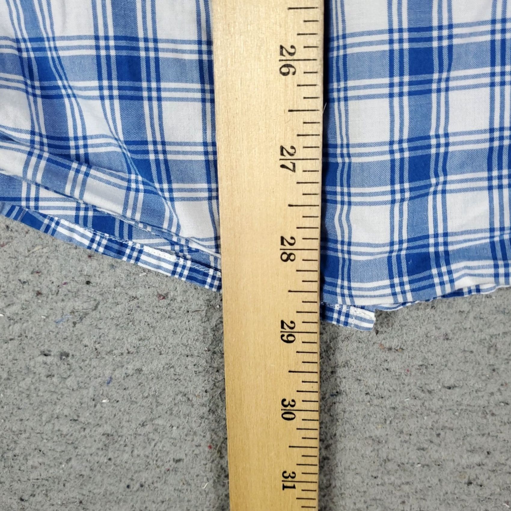 Lacoste Lacoste Shirt Mens 38 Blue Plaid Button-Up Long Sleeve Casual Formal Workwear Size US M / EU 48-50 / 2 - 6 Thumbnail