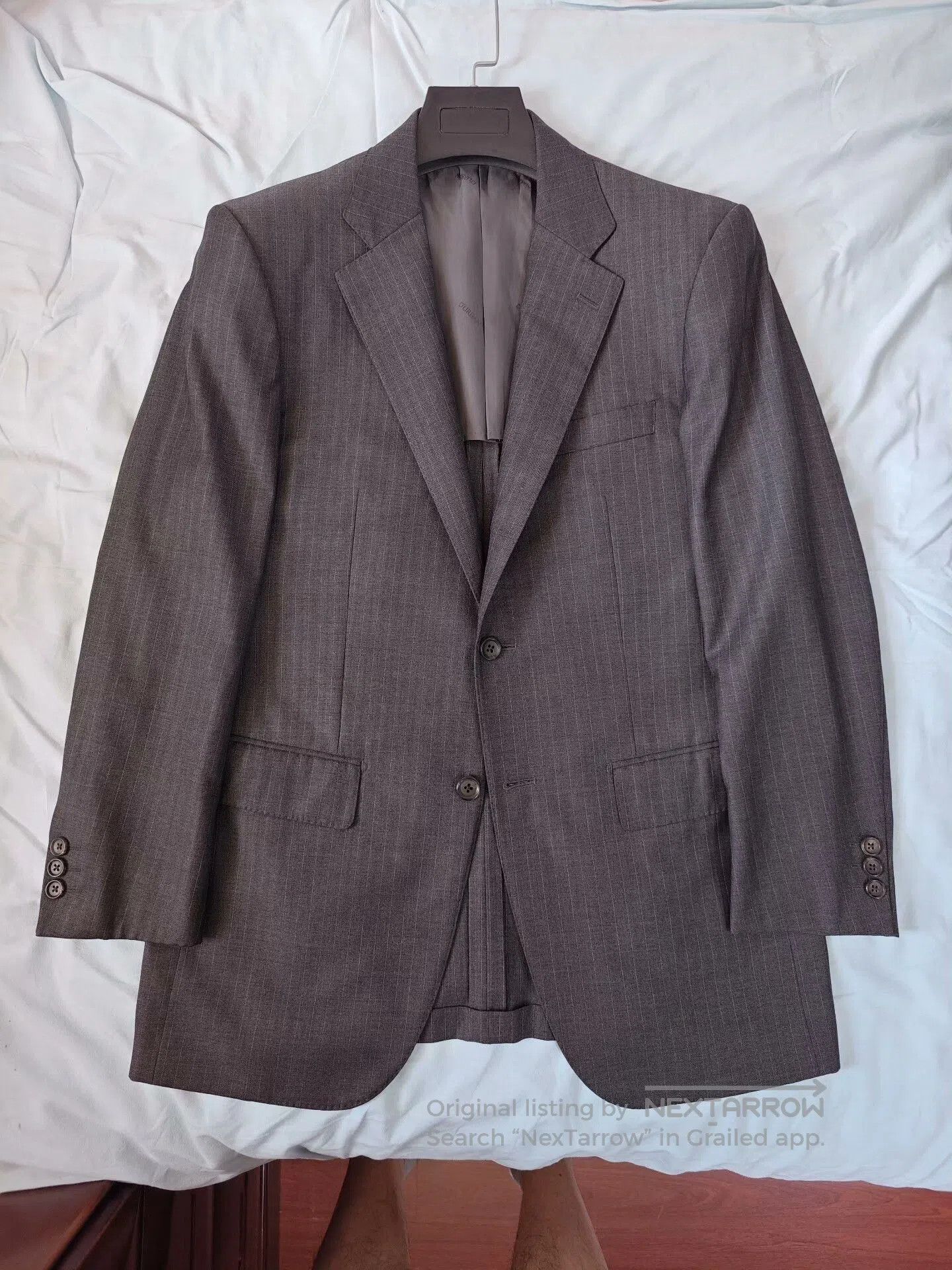 Loro Piana Loro Piana Gray Stripe Wool Blazer. Size US M / EU 48-50 / 2 - 5 Thumbnail