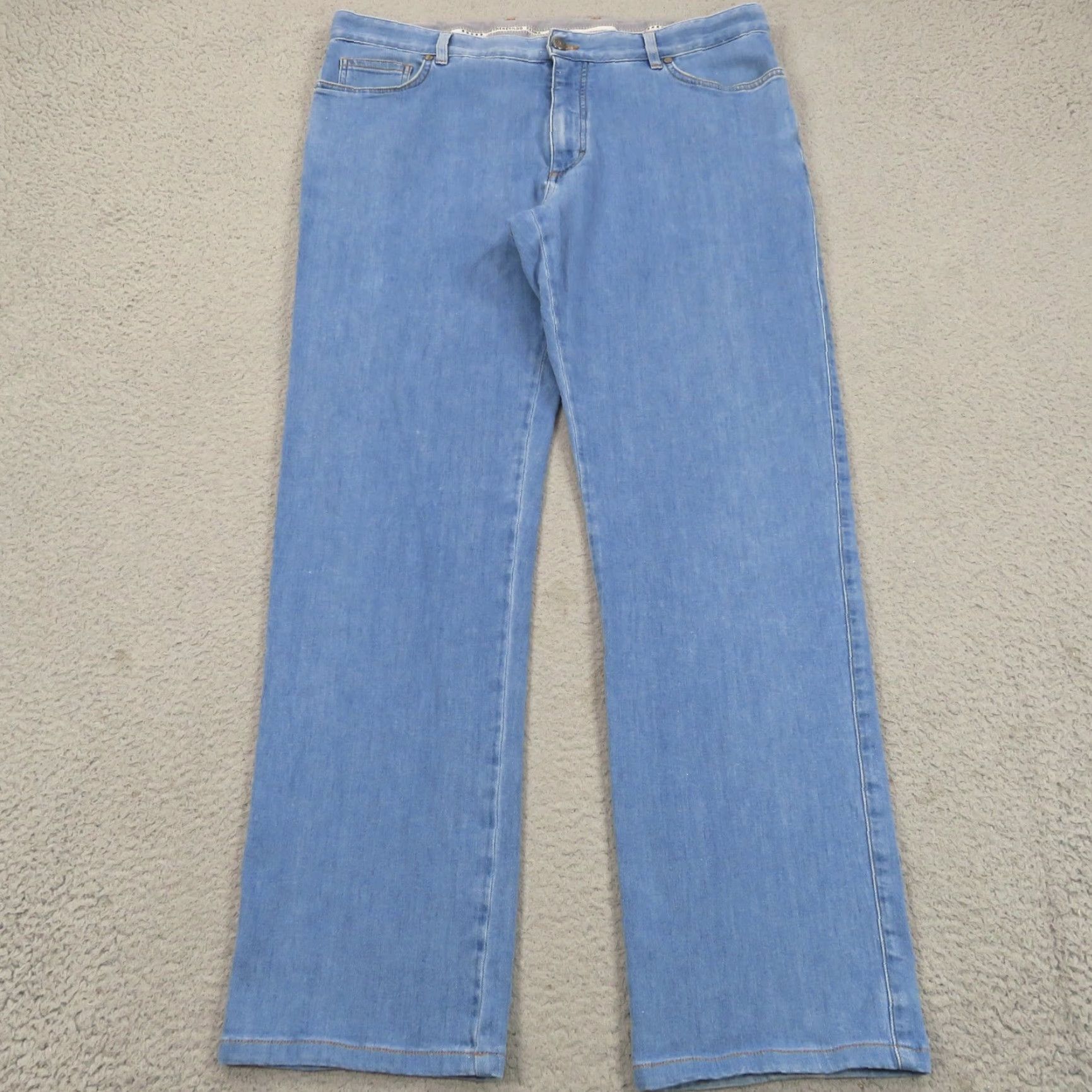 Ermenegildo Zegna Ermenegildo Zegna Jeans Men 40x34 5 Pocket Denim Straight Modern Quiet Luxury Stretch Blue Cotton Denim Size US 39 - 5 Thumbnail