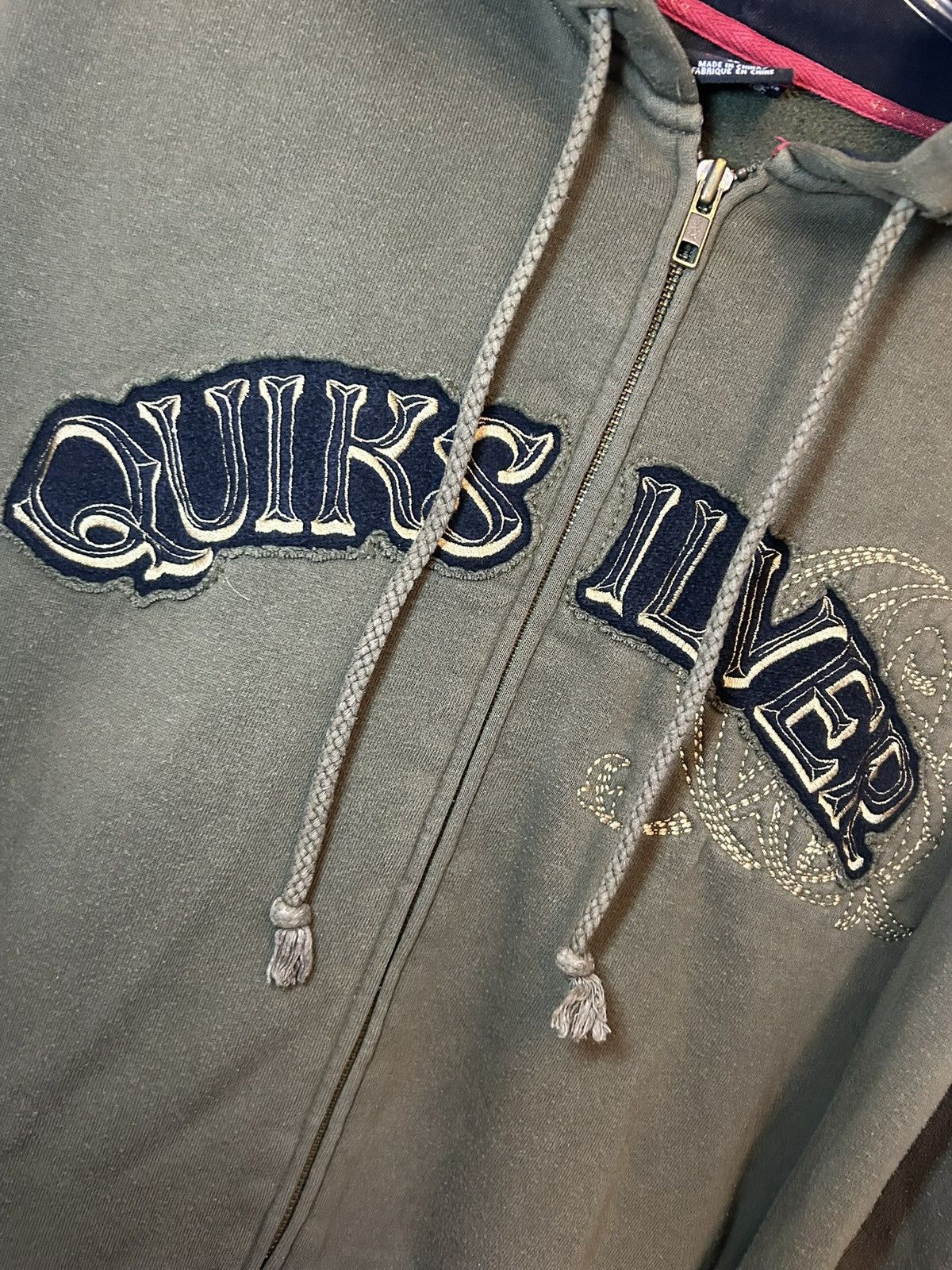 Quicksilver Vintage Quicksilver y2k distressed patch logo zip-up hoodie Size US XL / EU 56 / 4 - 6 Thumbnail