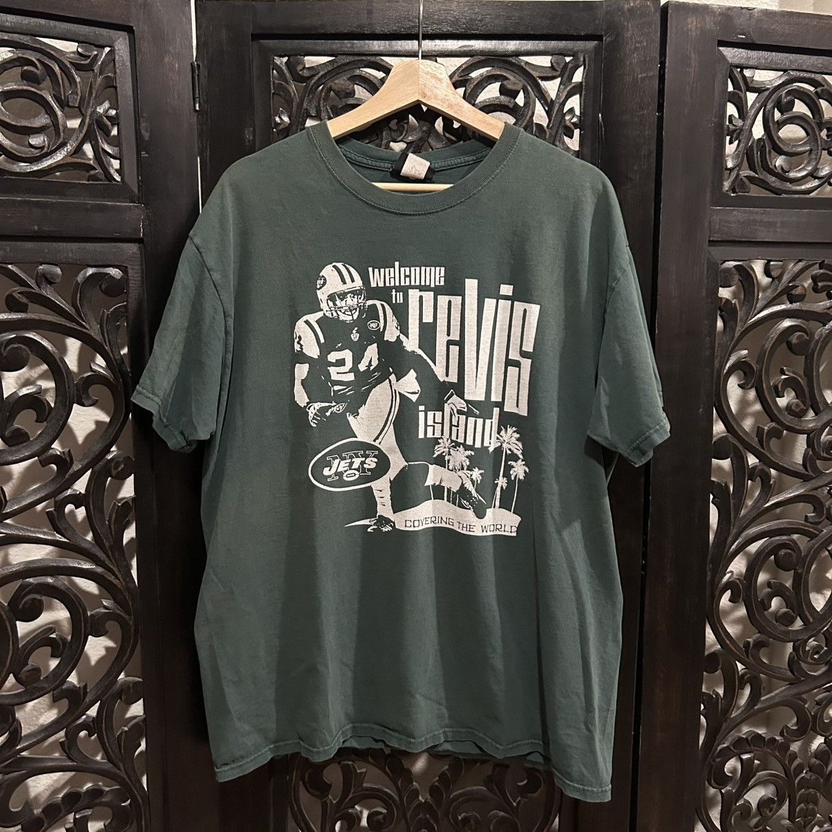 Vintage VTG 2000s NY Jets Darelle Revis Tee Size US L / EU 52-54 / 3 - 1 Thumbnail