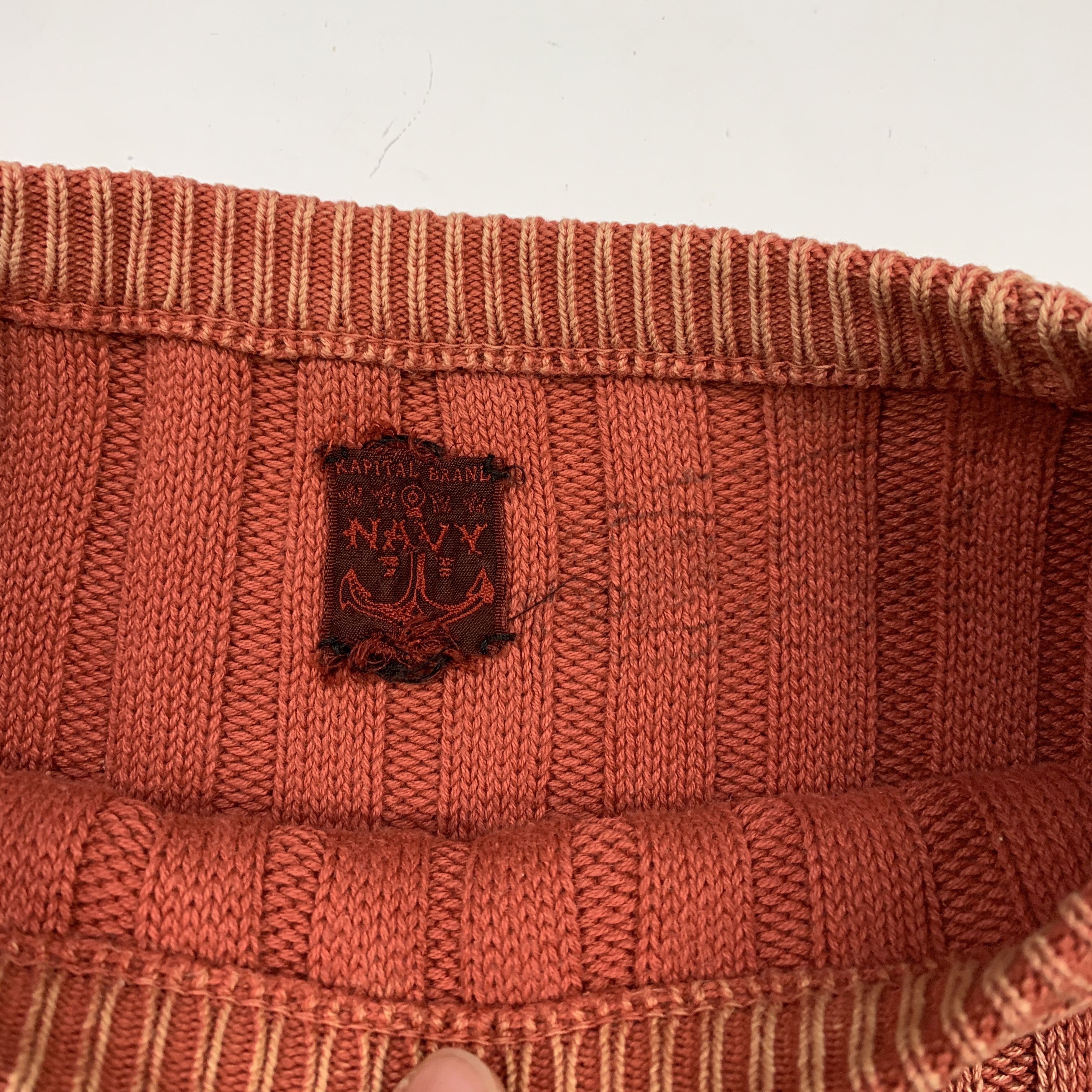 Kapital Heavy Ribbed Biker / Motorcycle Club Knit Sweater Size US L / EU 52-54 / 3 - 6 Thumbnail
