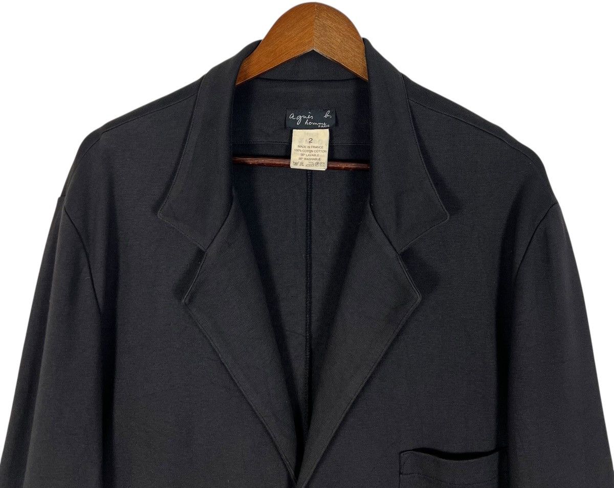 Vintage Agnes b Homme Patch pocket Jacket in charcoal