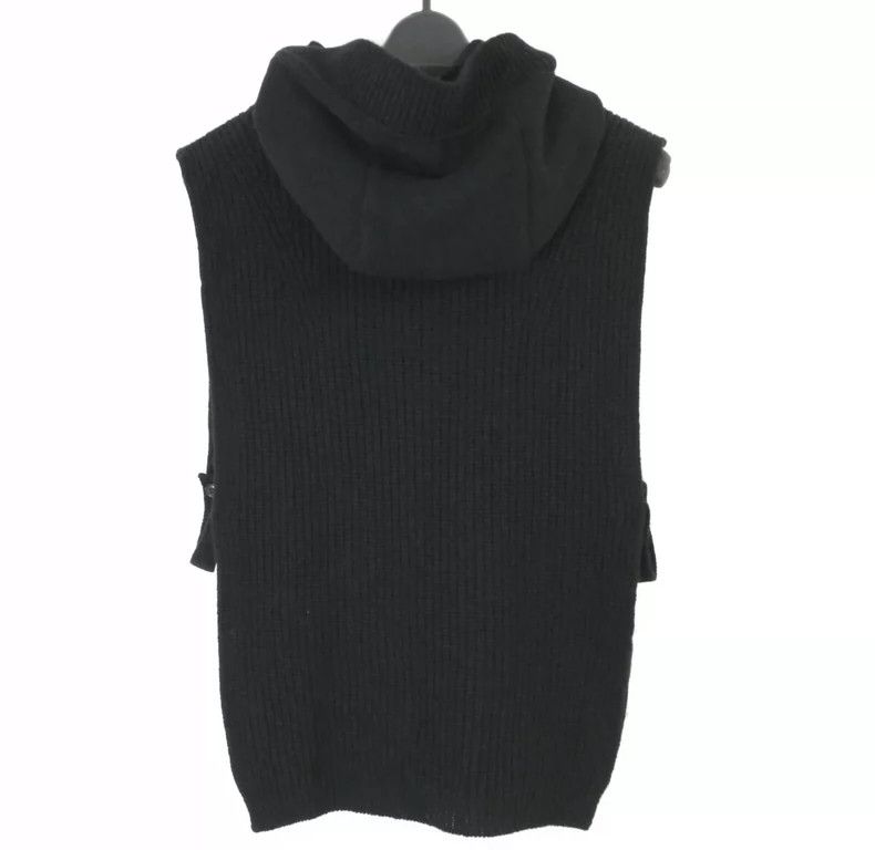 Yohji Yamamoto Yohji Yamamoto size os 19AW Hooded Wool Knit Vest 2506-Nex Size US M / EU 48-50 / 2 - 2 Thumbnail