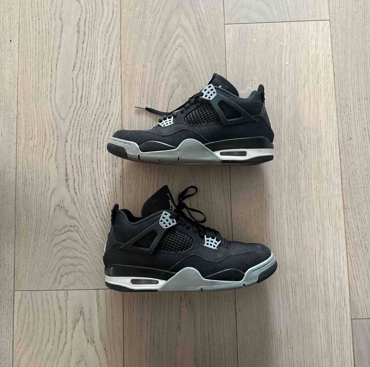 Jordan Brand Jordan 4 Black Canvas Size US 9.5 / EU 42-43 - 2 Thumbnail