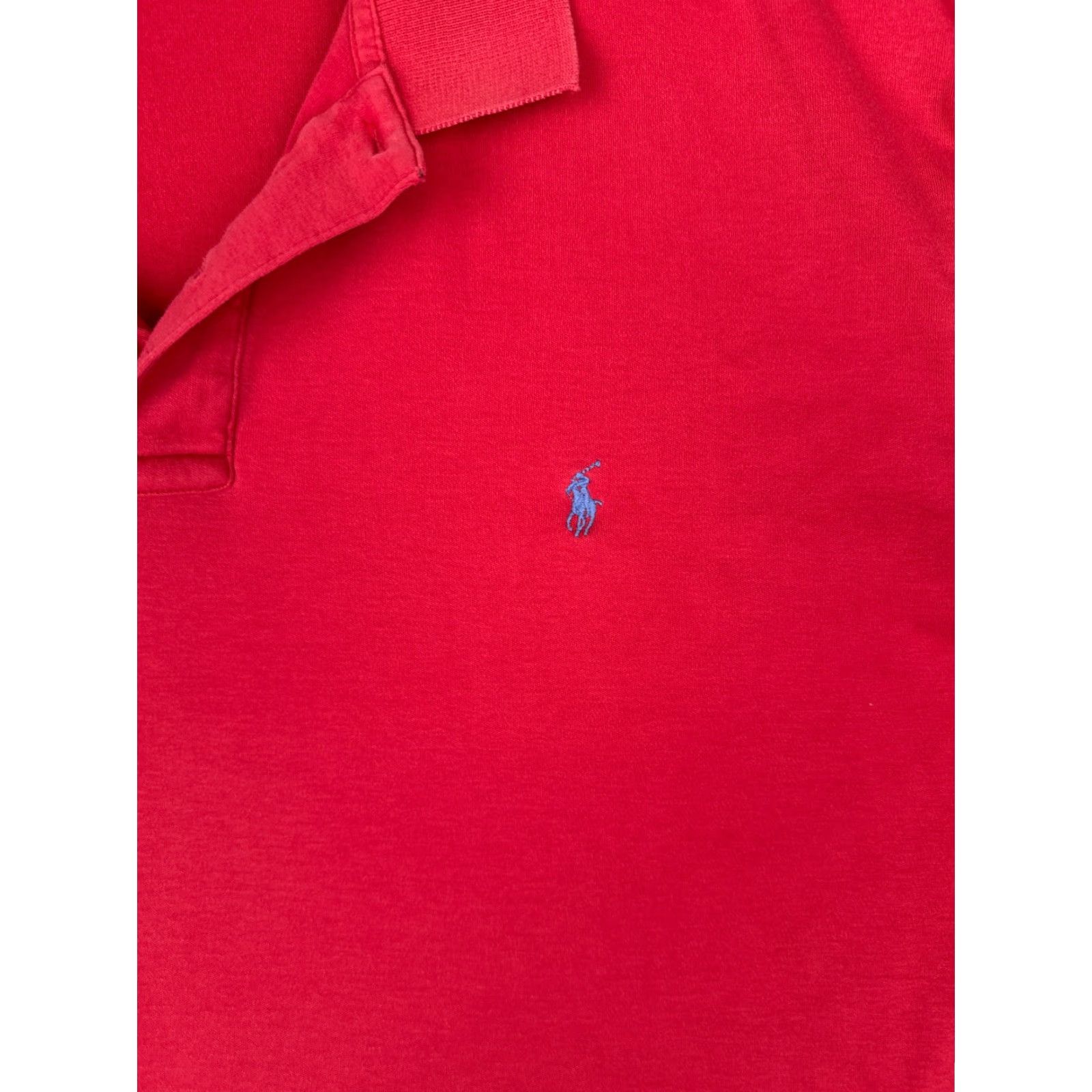 Ralph Lauren VINTAGE Ralph Lauren Polo Shirt Men L Red 100% Cotton Short Sleeve Polo Size US L / EU 52-54 / 3 - 6 Thumbnail