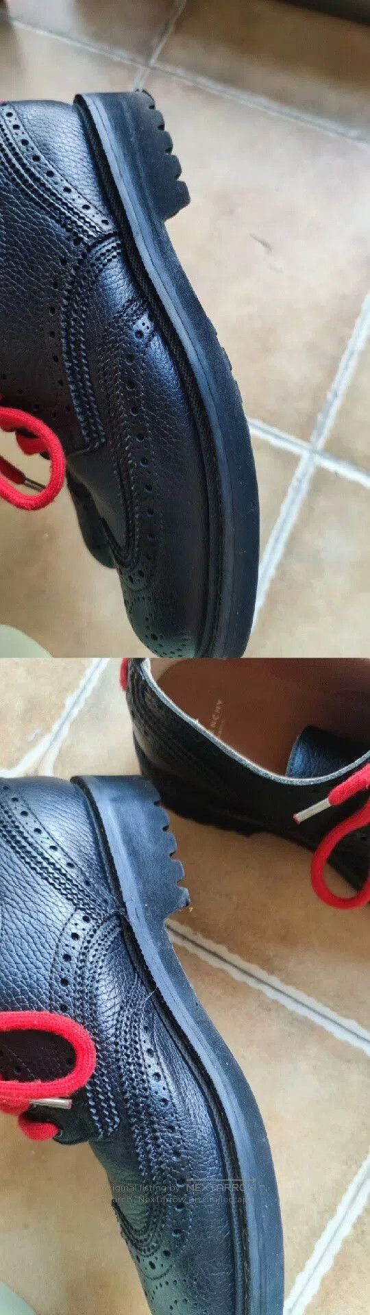 Givenchy Givenchy Black Red Derby Shoes. Size US 6 / EU 39 - 9 Thumbnail