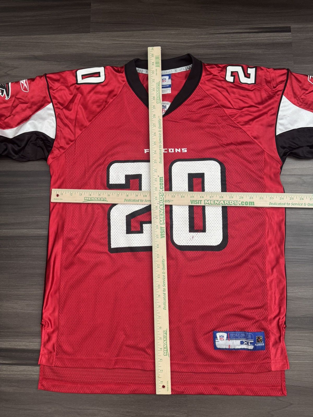 Reebok Atlanta Falcons Allen Rossum #20 NFL Equipment Home Jersey Size US XL / EU 56 / 4 - 6 Thumbnail
