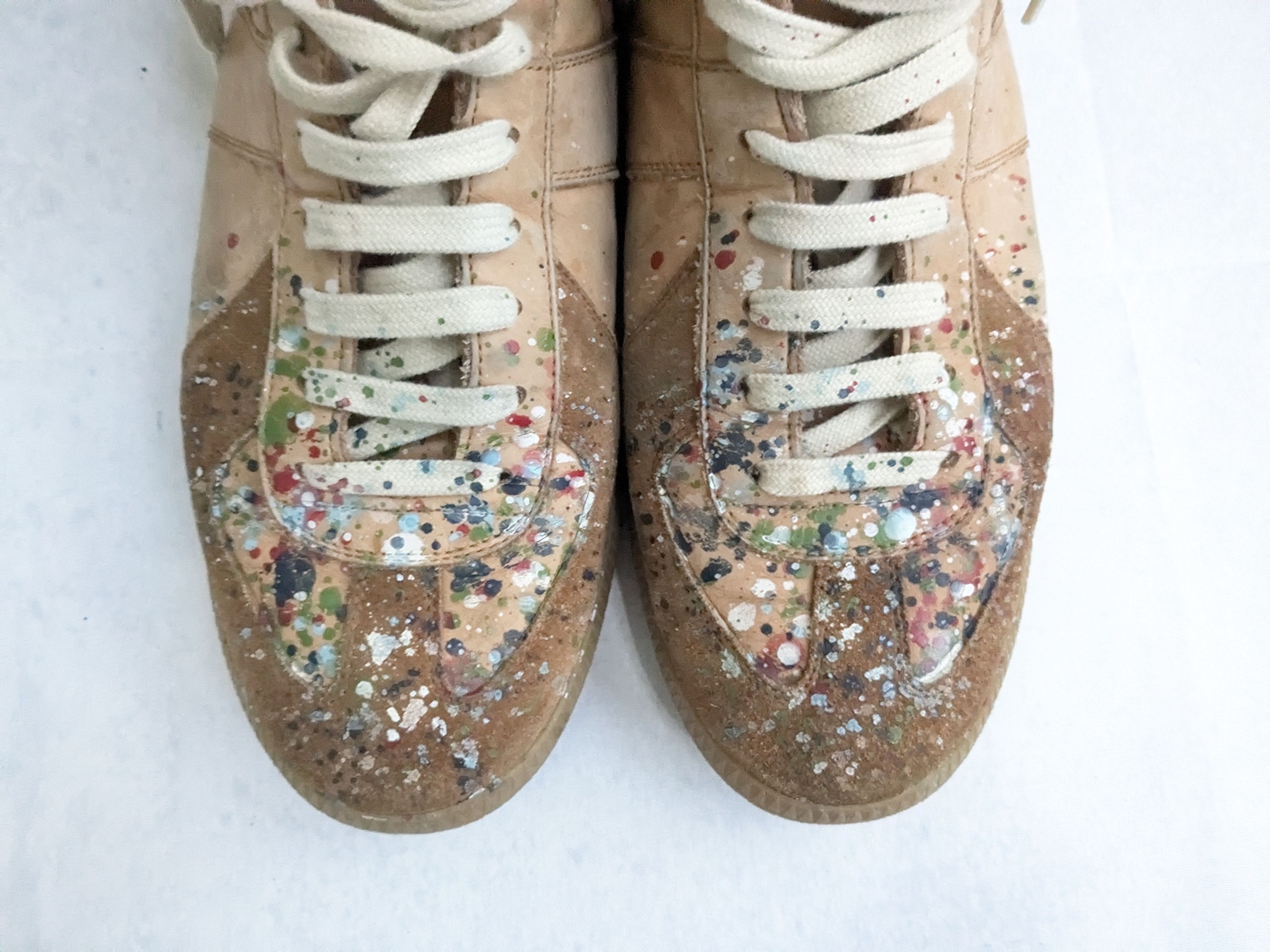 Maison Margiela Maison Margiela Replica GAT Paint Splatter 10 43 Brown Size US 10 / EU 43 - 2 Thumbnail