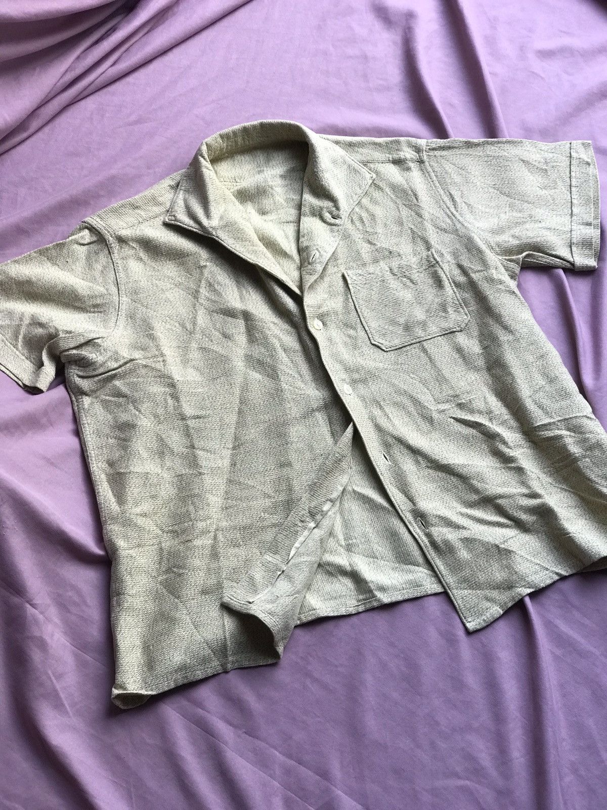 Handmade HANDMADE SELVEDGE CROPPED VINTAGE ONE PIECE CAMP COLLAR Size US S / EU 44-46 / 1 - 3 Thumbnail
