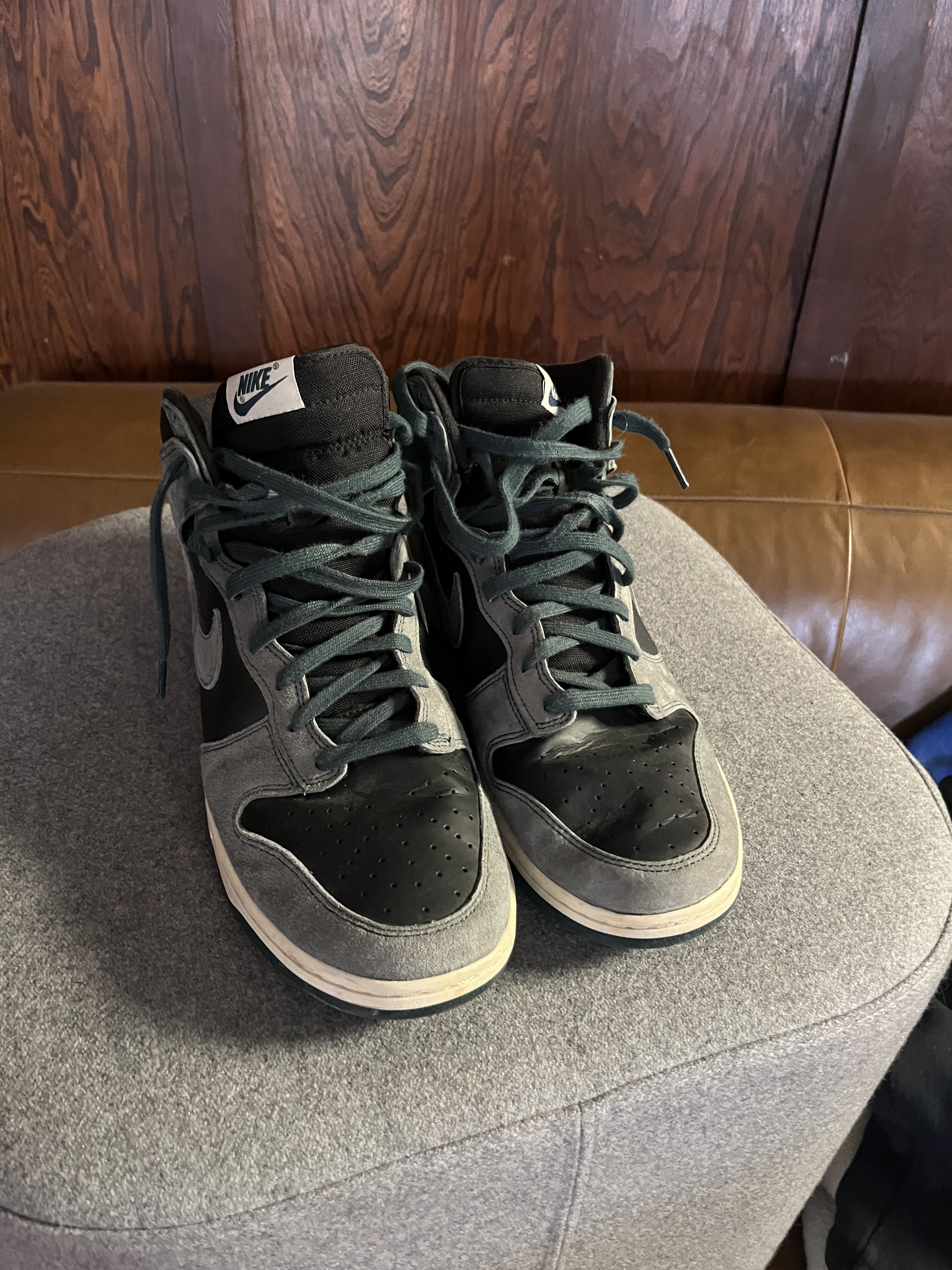 Nike Nike Dunk High - 12.5 - Green/black Size US 12.5 / EU 45-46 - 2 Thumbnail